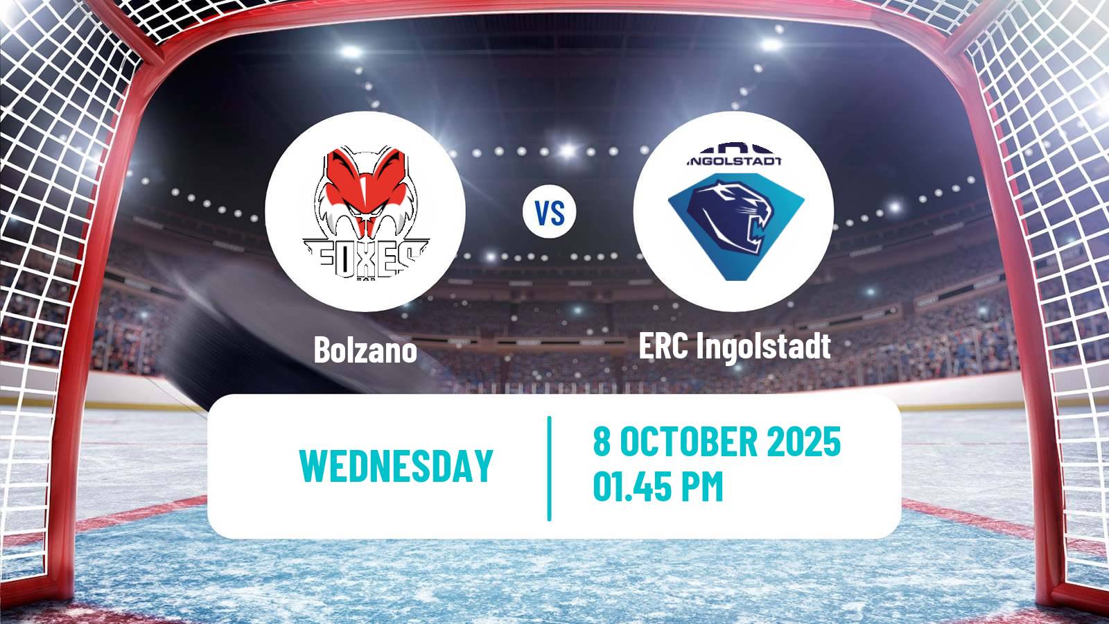 Hockey Champions League Ice Hockey Bolzano - ERC Ingolstadt