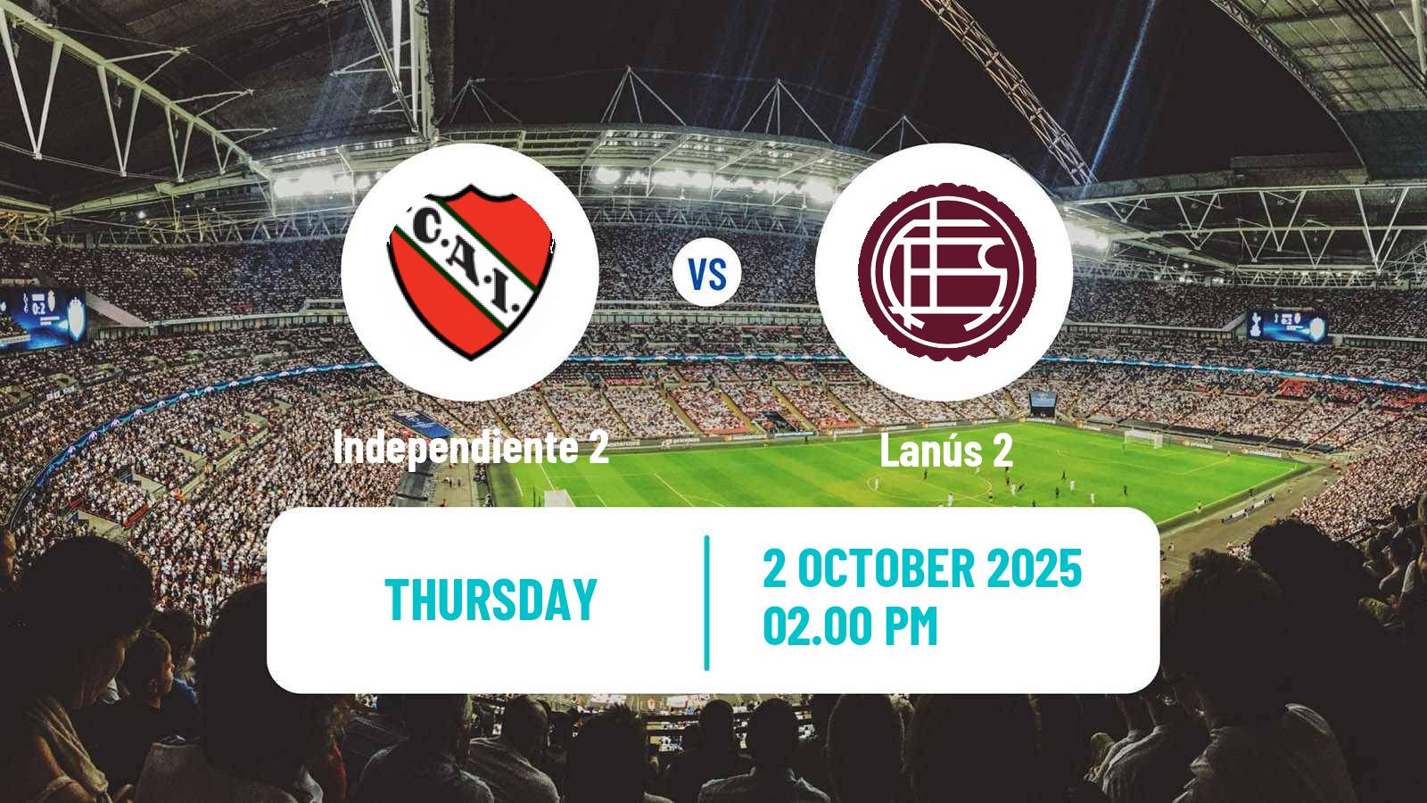 Soccer Argentinian Reserve League Independiente 2 - Lanús 2