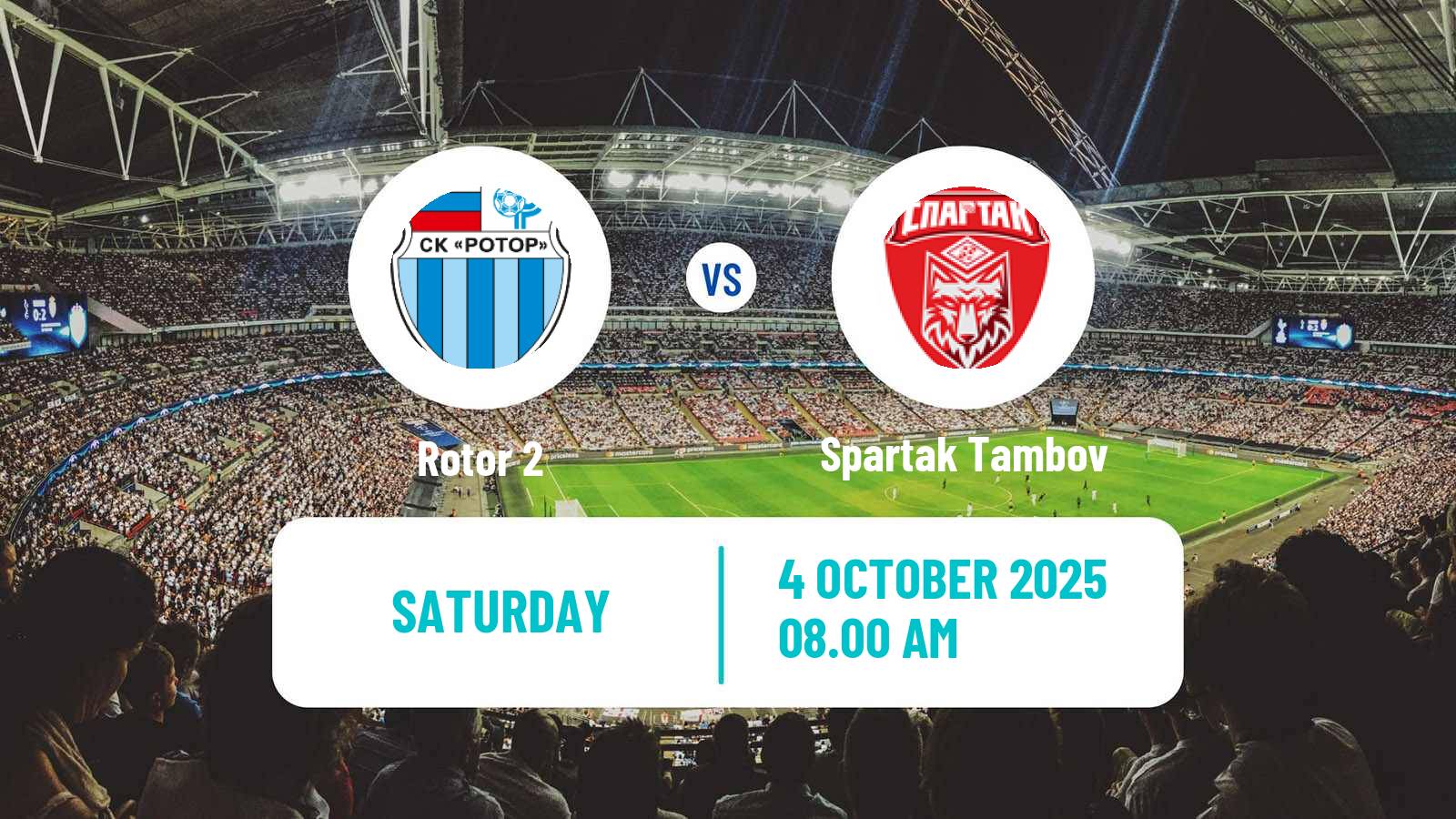 Soccer FNL 2 Division B Group 3 Rotor 2 - Spartak Tambov