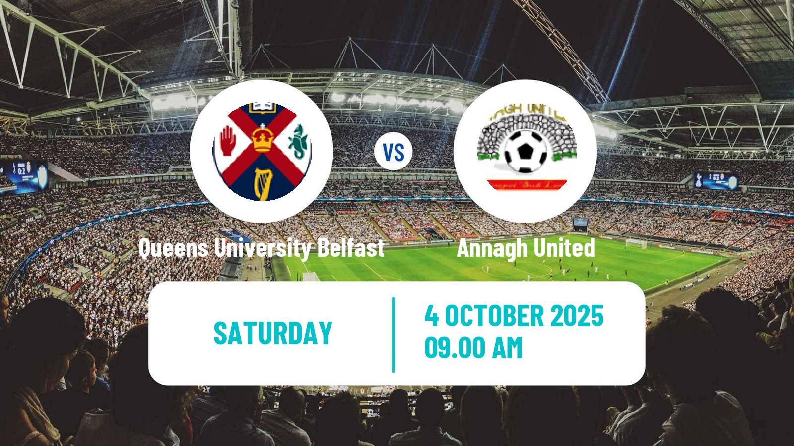 Soccer Northern Irish Championship Queens University Belfast - Annagh United