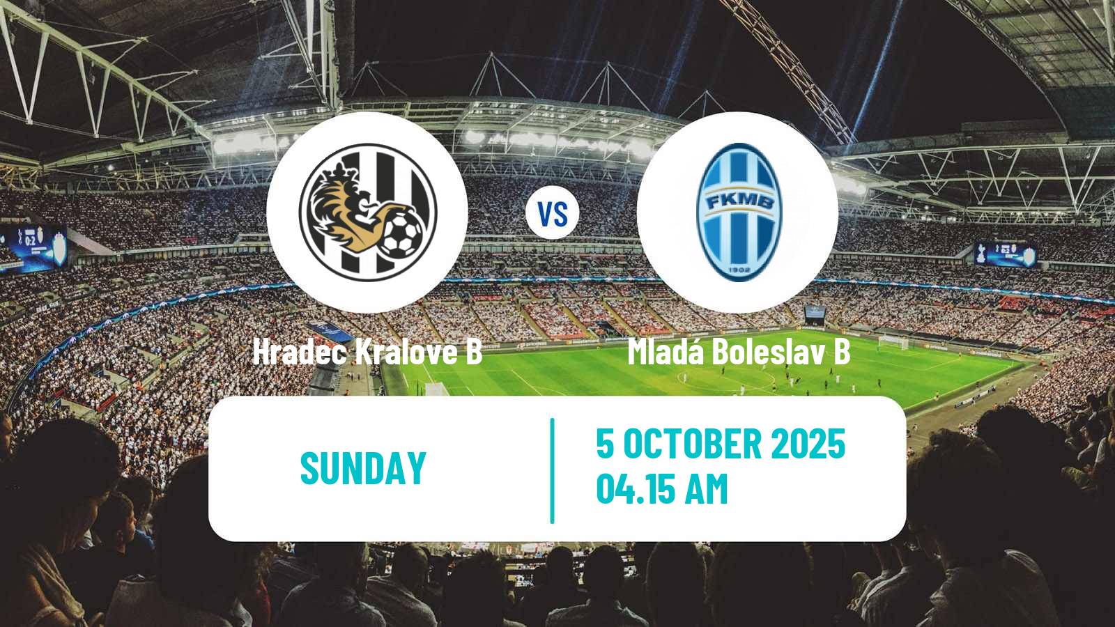 Soccer Czech CFL Group B Hradec Kralove B - Mladá Boleslav B