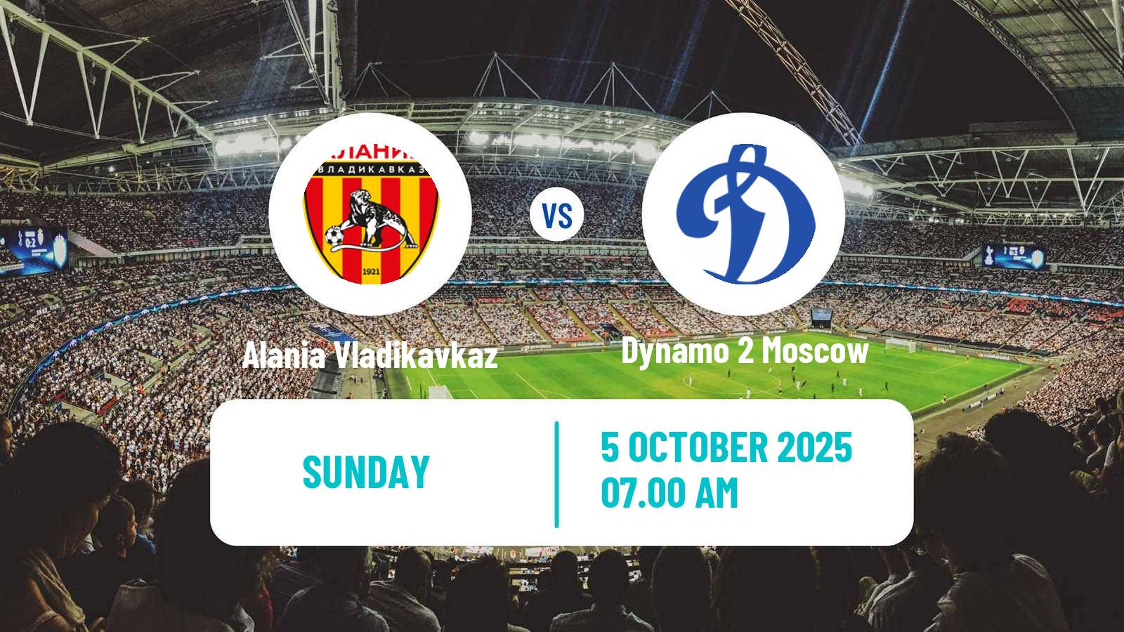 Soccer Russian FNL 2 Division A Gold Alania Vladikavkaz - Dynamo 2 Moscow