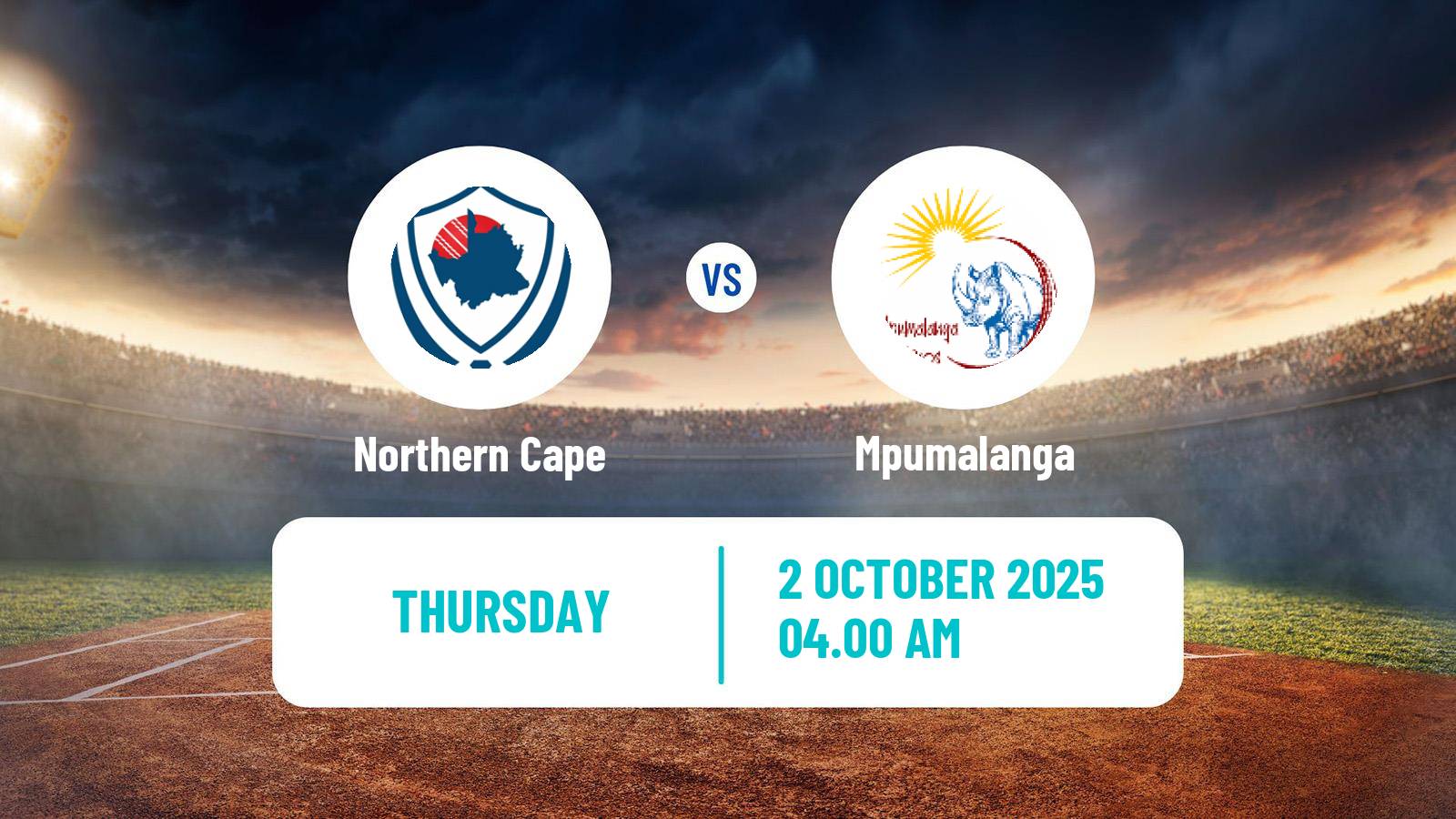 Cricket CSA 4-Day Franchise Series Northern Cape - Mpumalanga
