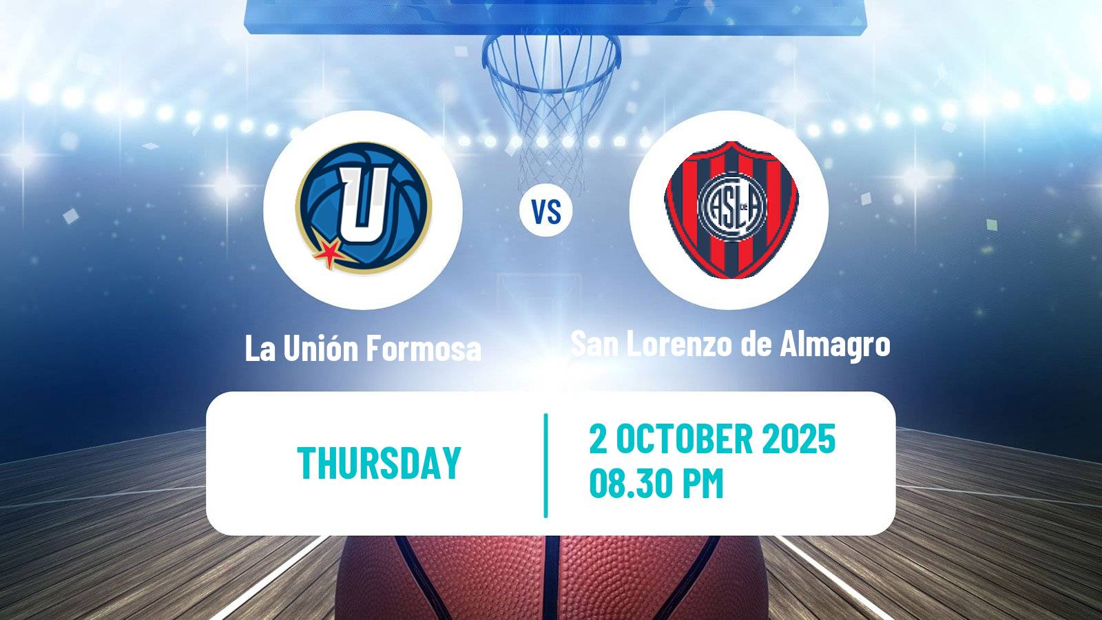 Basketball Argentinian LNB La Unión Formosa - San Lorenzo de Almagro