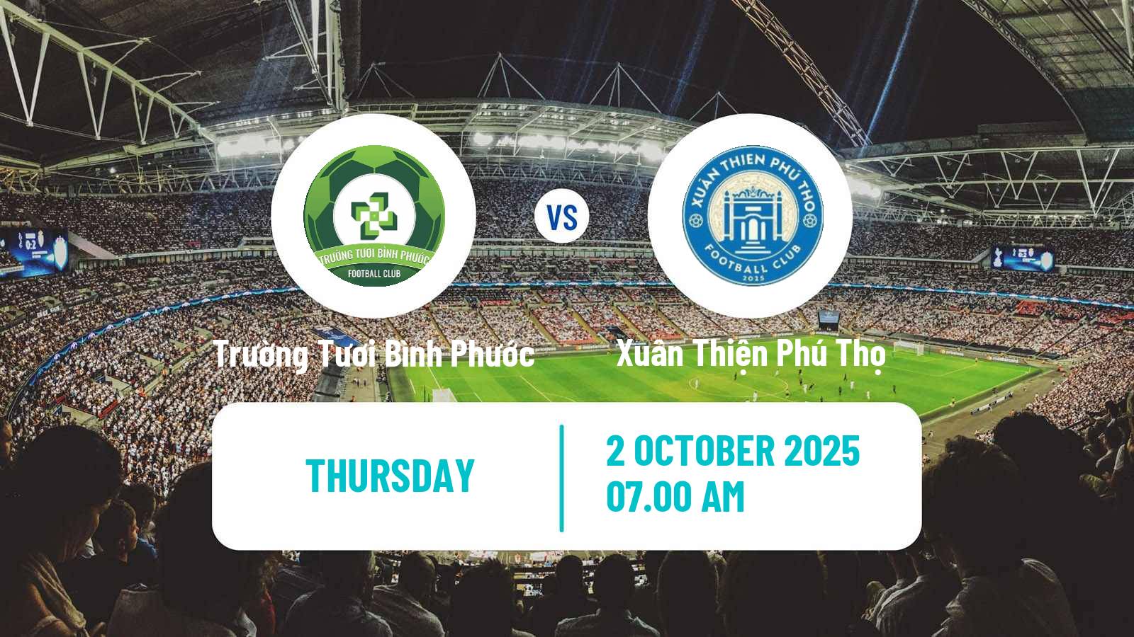 Soccer Vietnamese V League 2 Trường Tươi Bình Phước - Xuân Thiện Phú Thọ