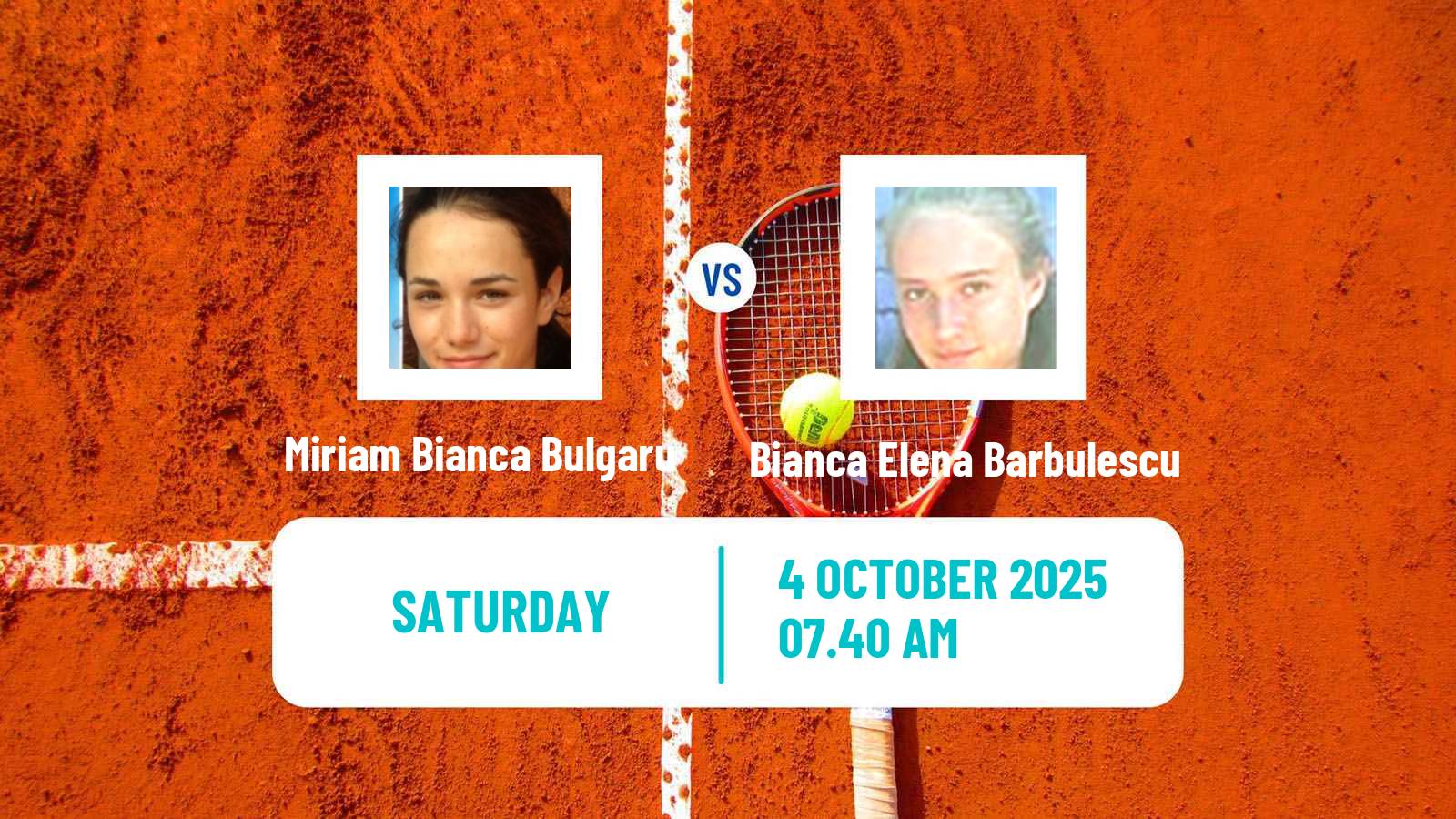 Tennis ITF W75 Bucharest 3 Women Miriam Bianca Bulgaru - Bianca Elena Barbulescu