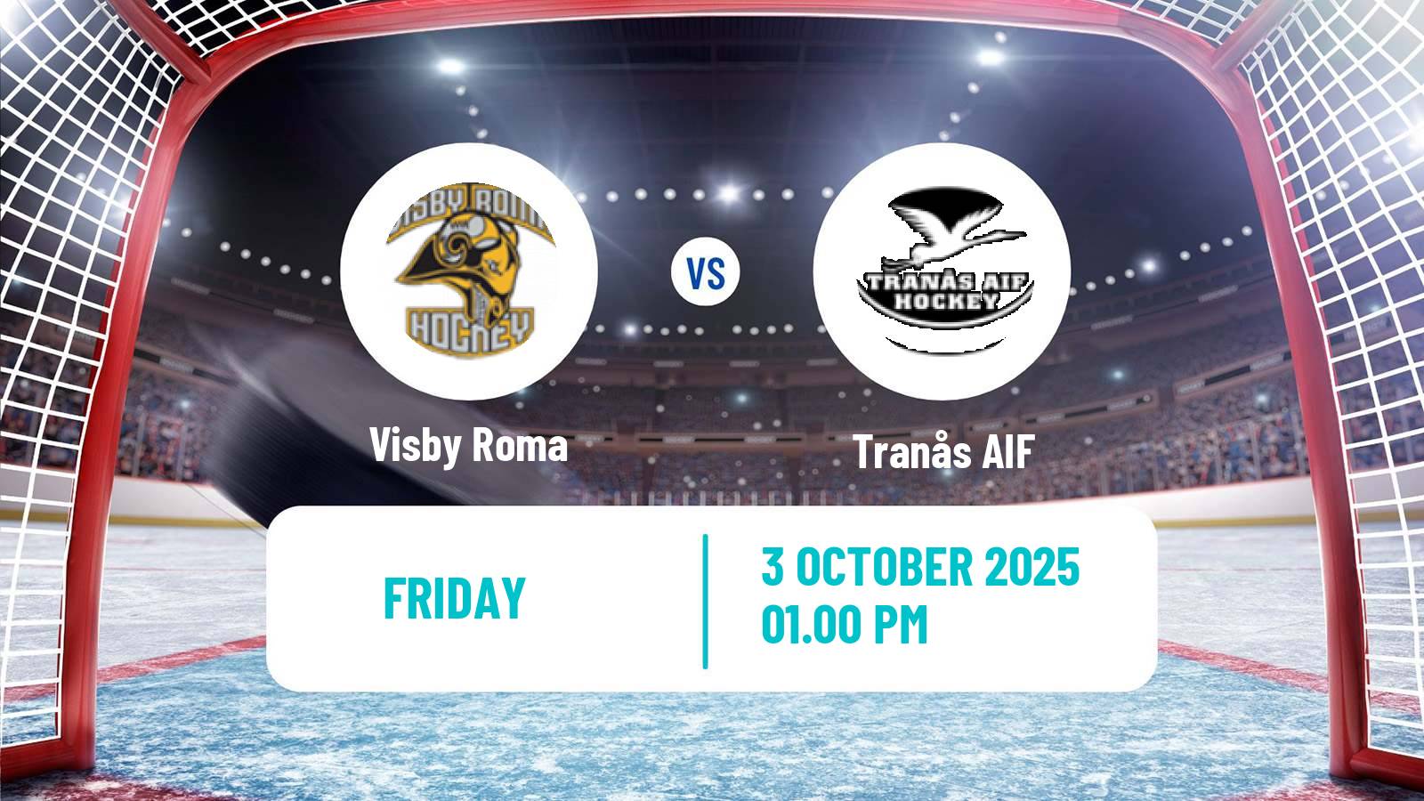 Hockey Swedish HockeyEttan Sodra Visby Roma - Tranås