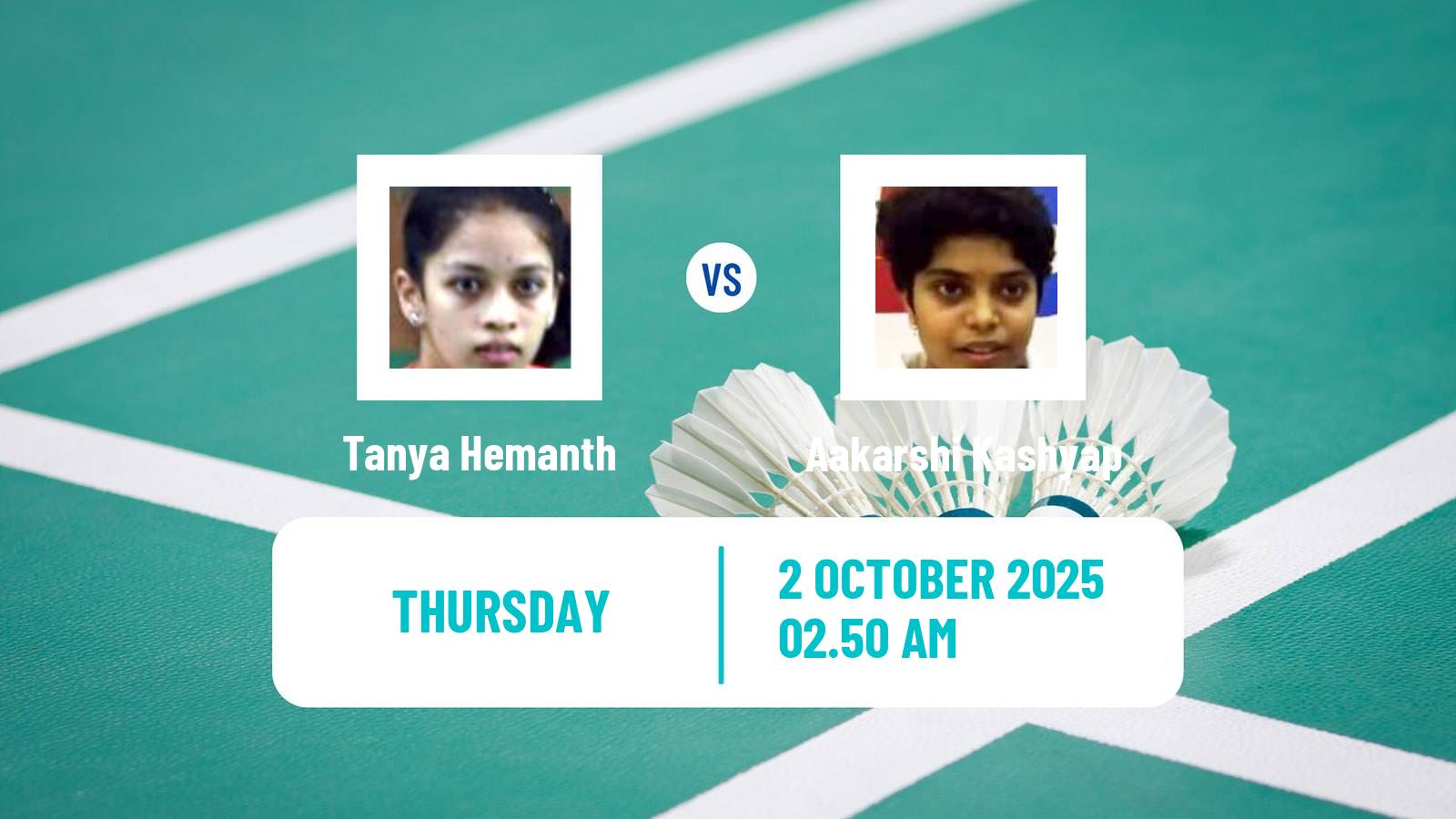 Badminton BWF World Tour Al Ain Masters Women Tanya Hemanth - Aakarshi Kashyap