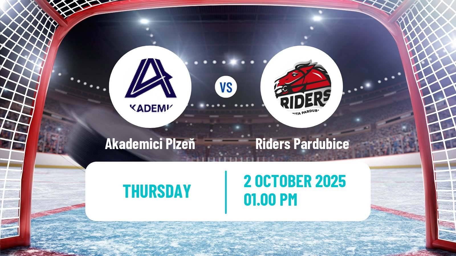 Hockey Czech ULLH Akademici Plzeň - Riders Pardubice