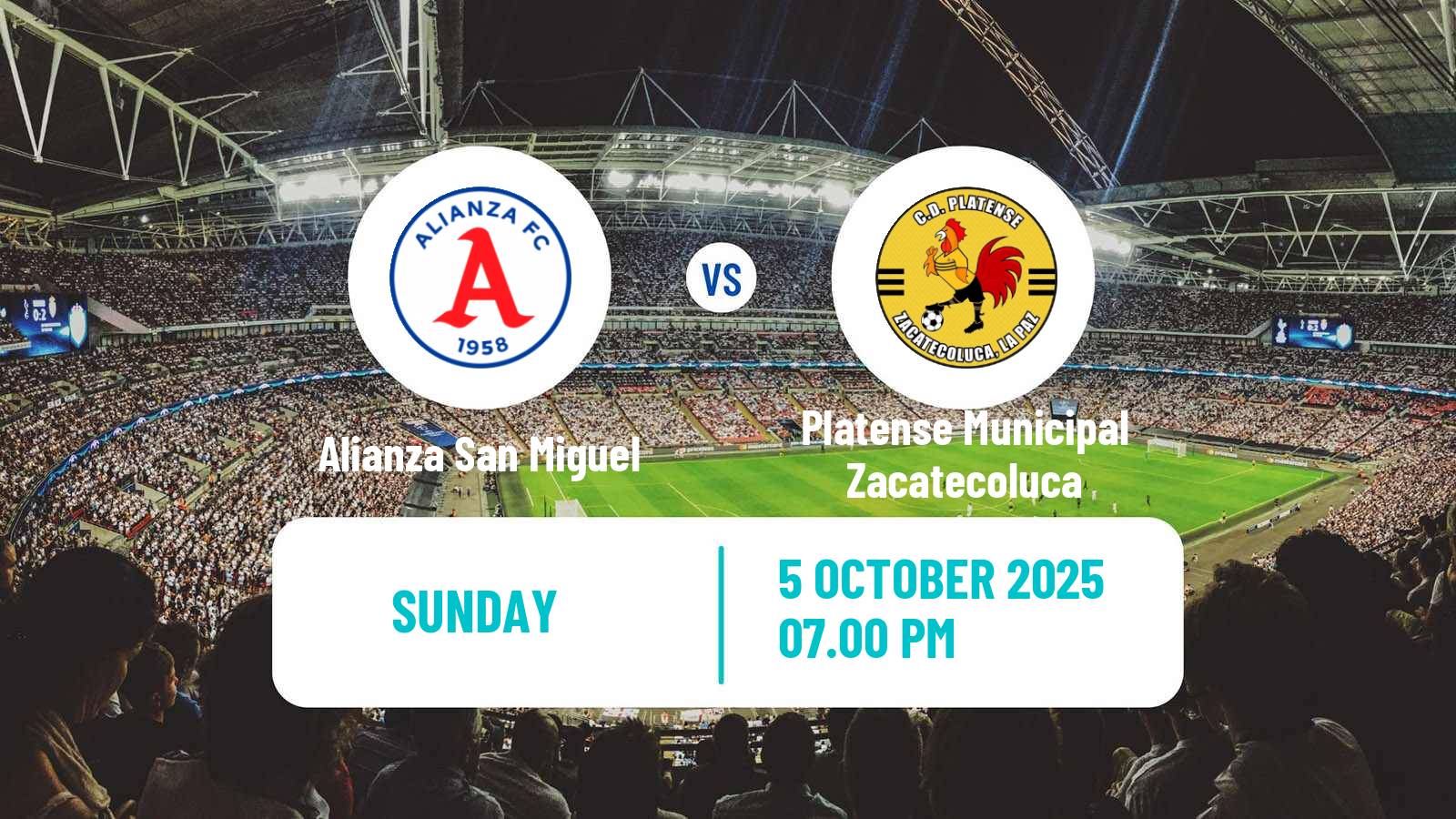 Soccer El Salvador Primera Division Alianza San Miguel - Platense Municipal Zacatecoluca