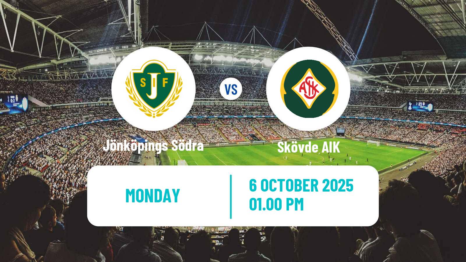 Soccer Swedish Division 1 Södra Jönköpings Södra - Skövde AIK