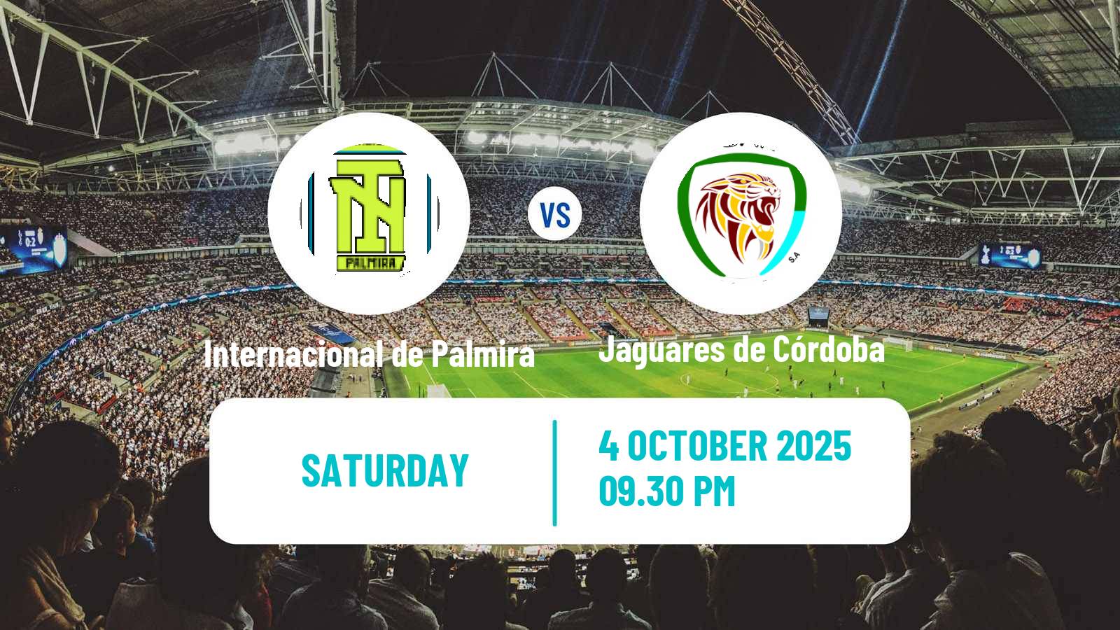 Soccer Colombian Primera B Internacional de Palmira - Jaguares de Córdoba