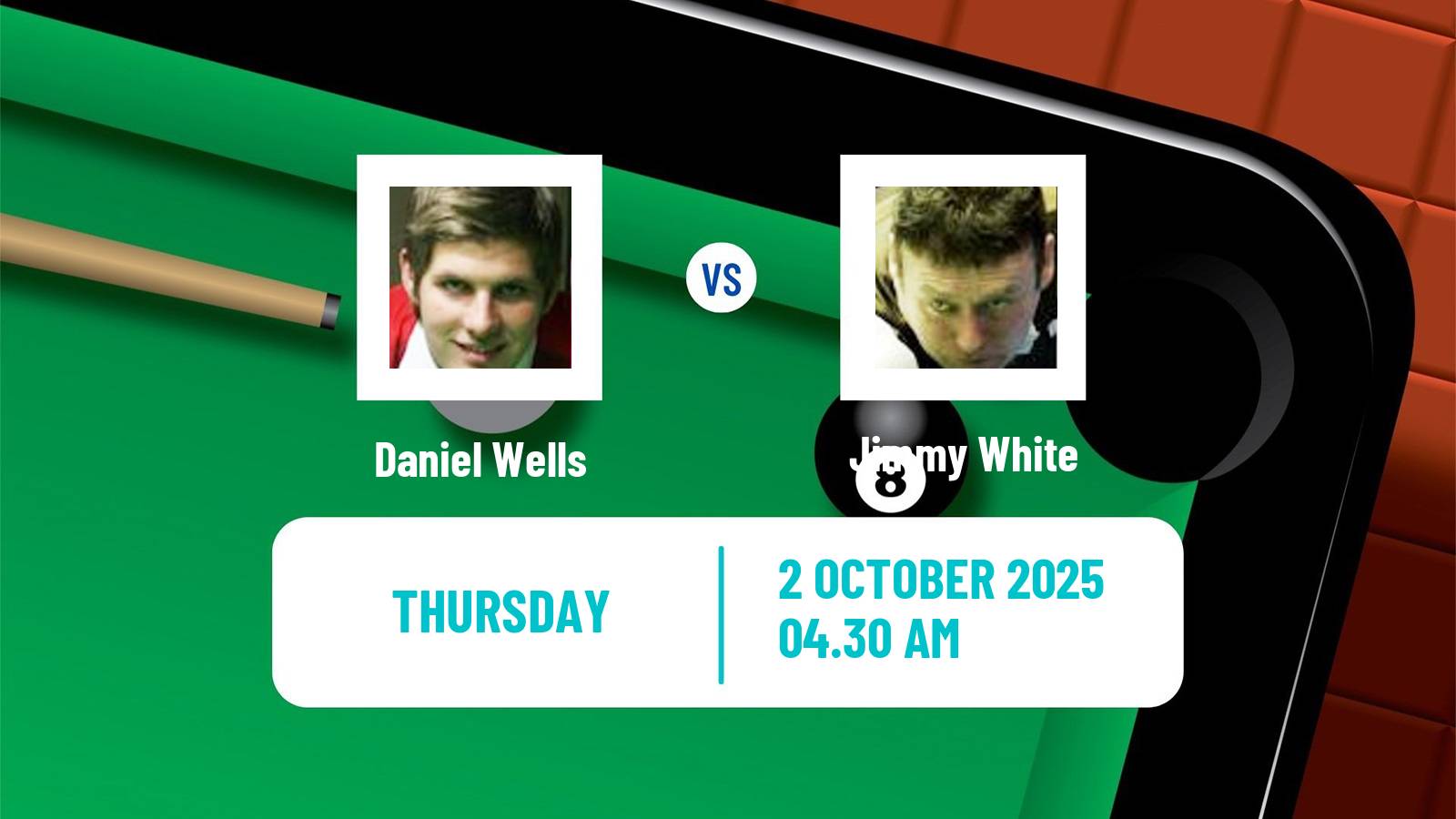 Snooker International Championship Daniel Wells - Jimmy White
