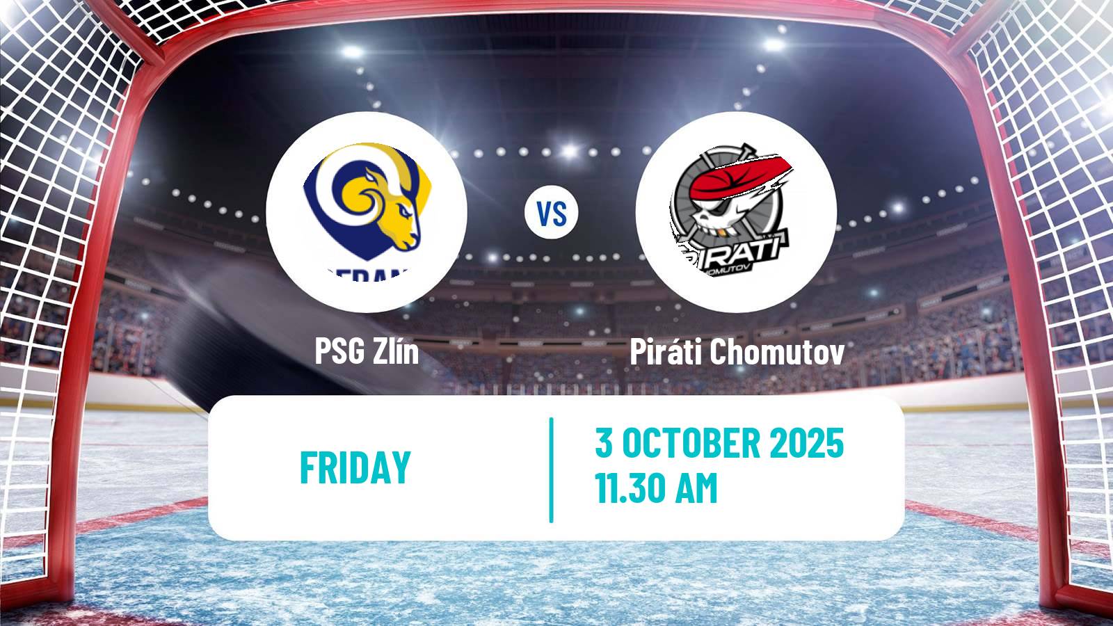Hockey Czech Chance Liga PSG Zlín - Piráti Chomutov