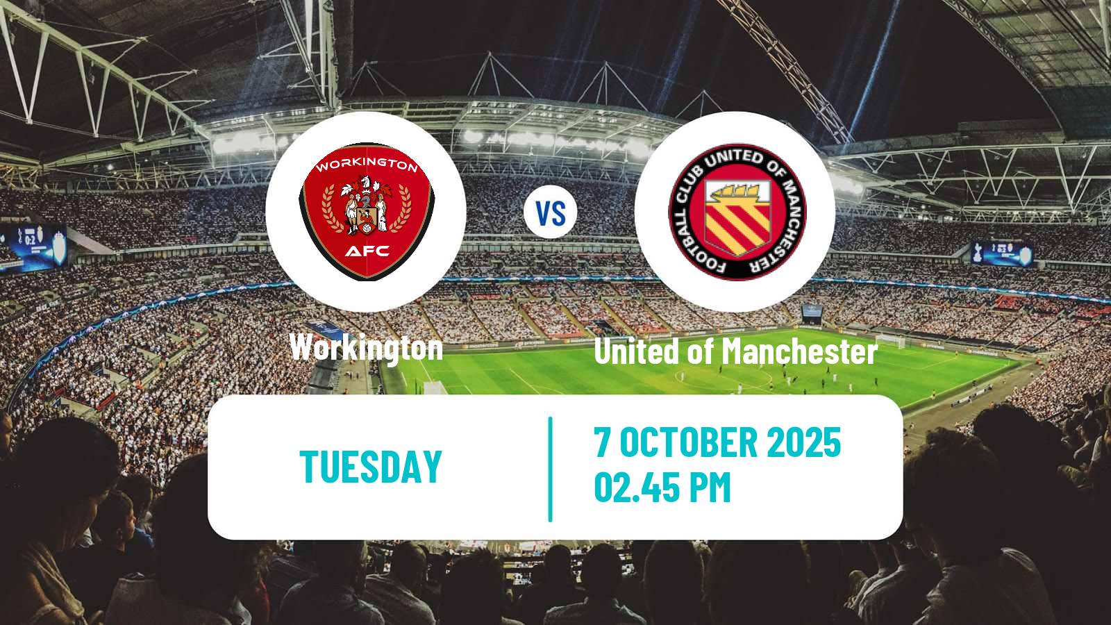 Soccer English FA Trophy Workington - United of Manchester
