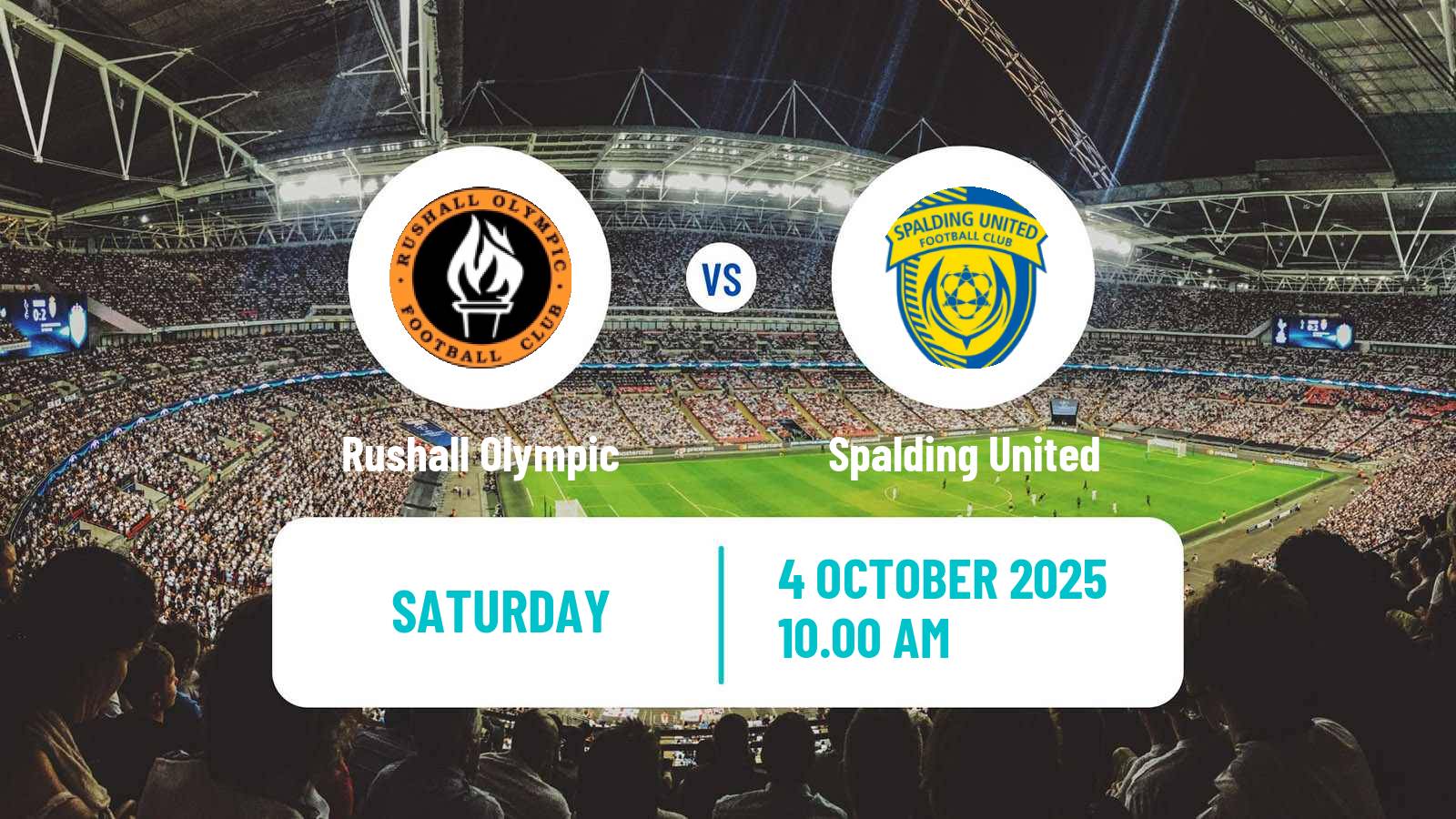 Soccer English FA Trophy Rushall Olympic - Spalding United