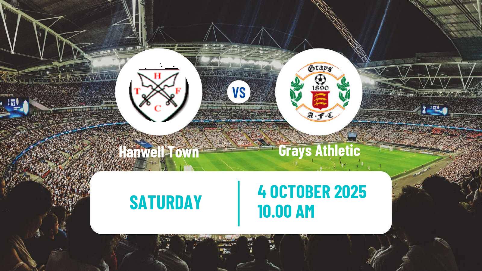 Soccer English FA Trophy Hanwell Town - Grays Athletic