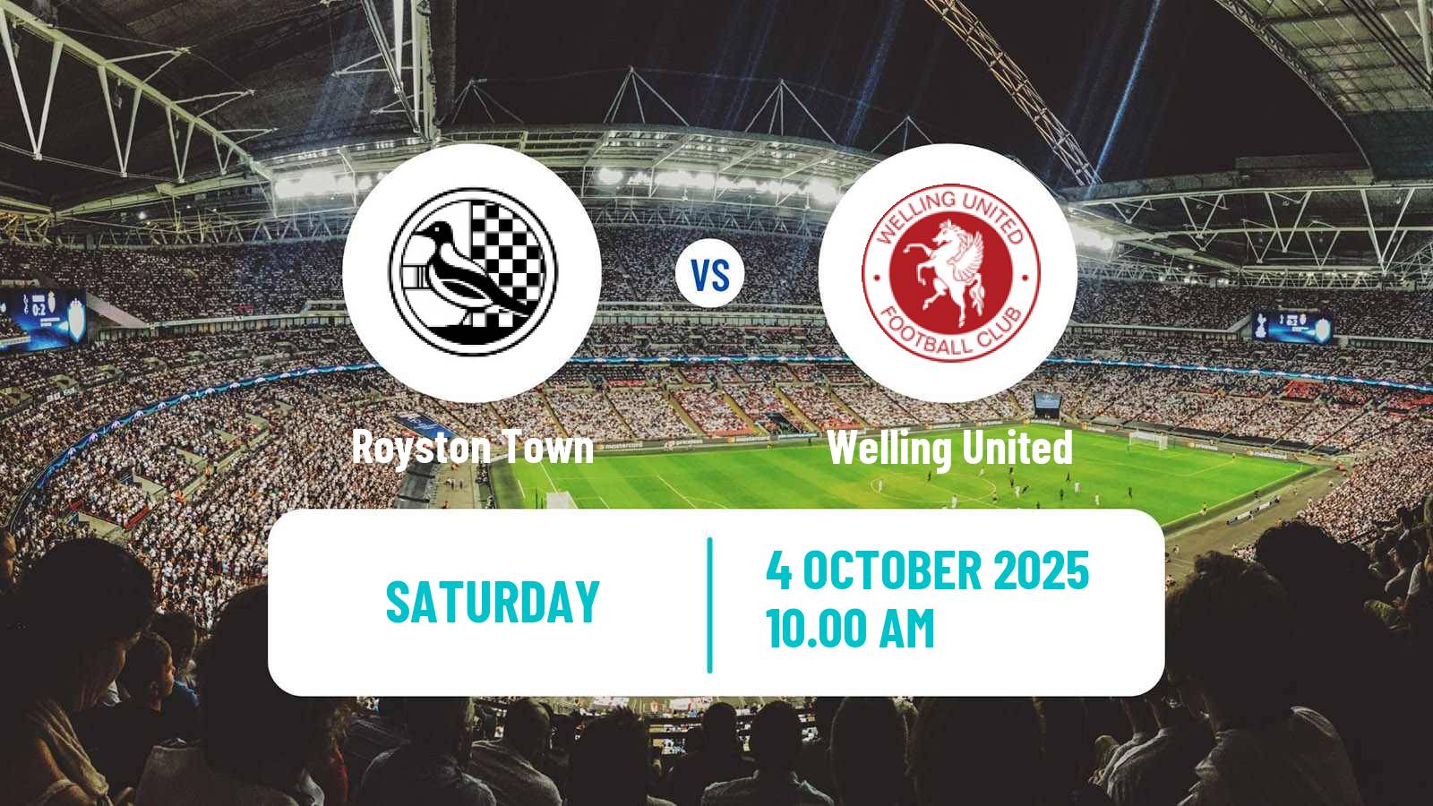 Soccer English FA Trophy Royston Town - Welling United