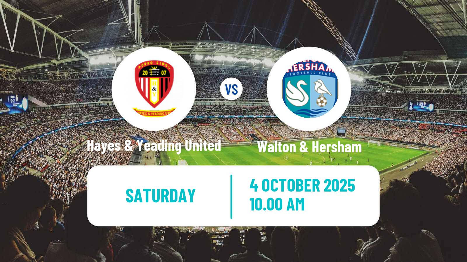 Soccer English FA Trophy Hayes & Yeading United - Walton & Hersham