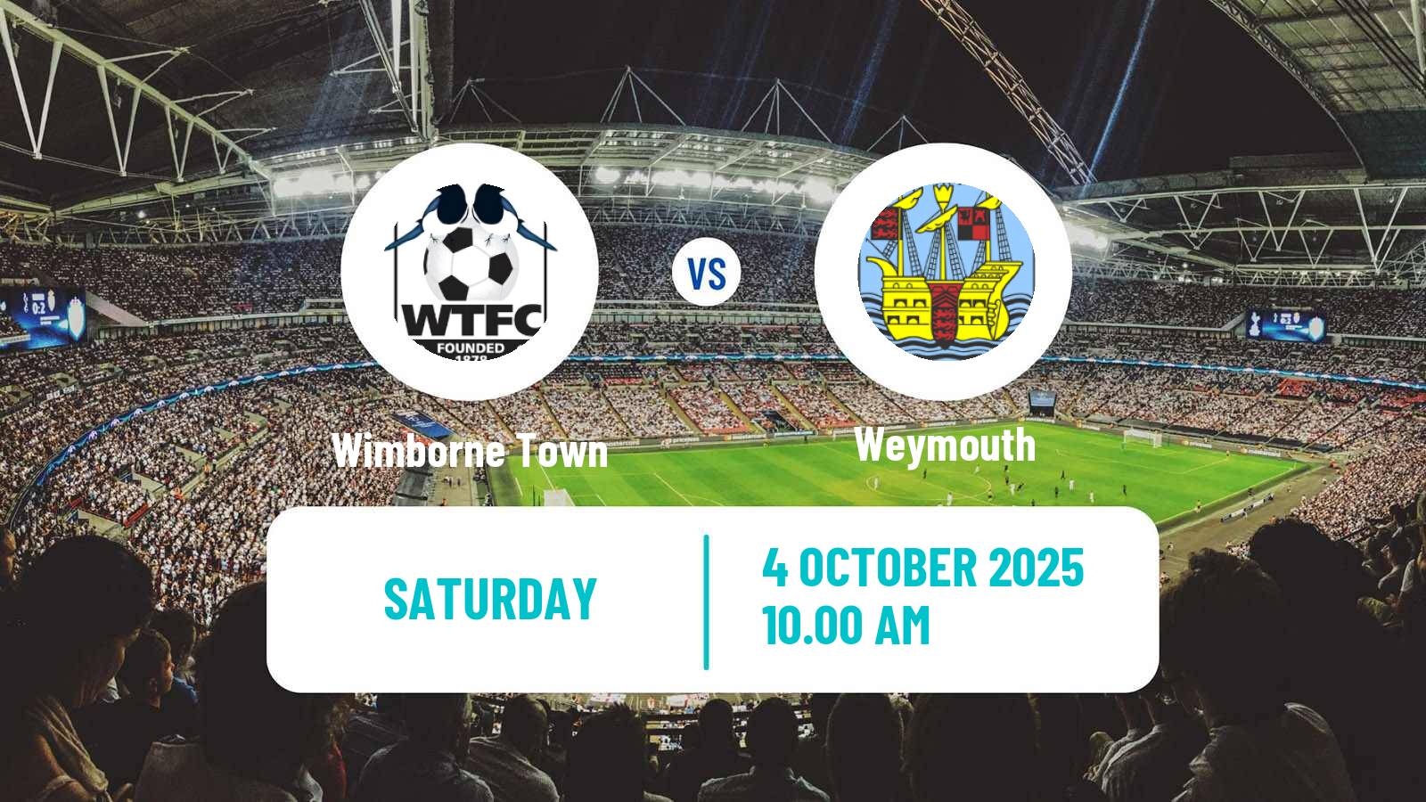 Soccer English FA Trophy Wimborne Town - Weymouth