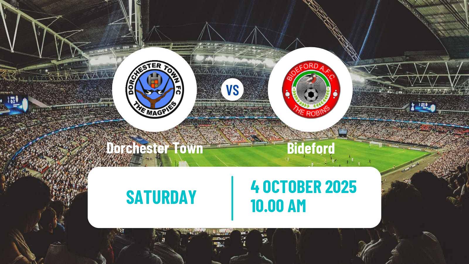 Soccer English FA Trophy Dorchester Town - Bideford