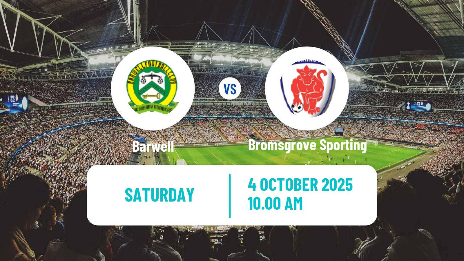 Soccer English FA Trophy Barwell - Bromsgrove Sporting