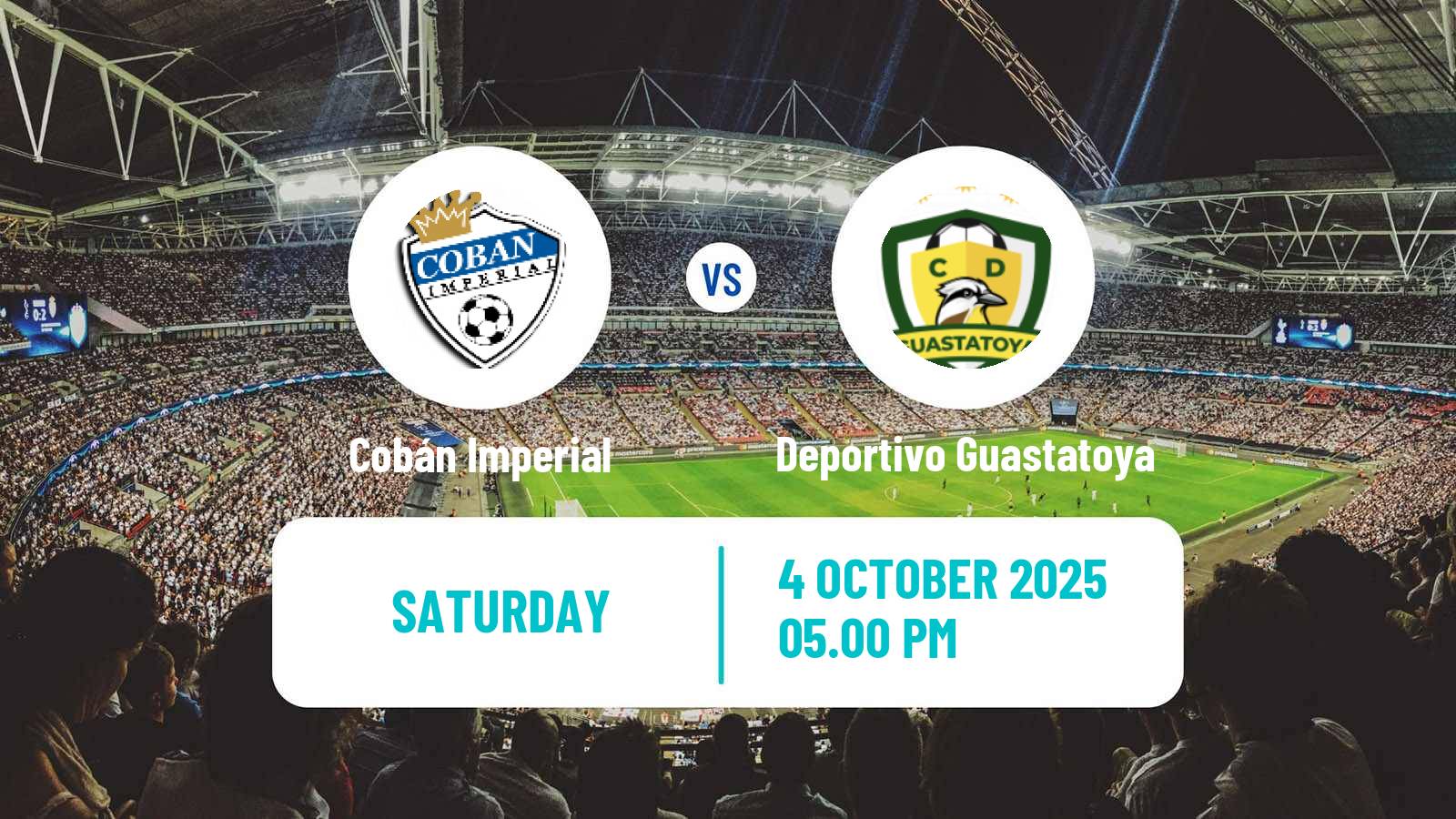 Soccer Guatemala Liga Nacional Cobán Imperial - Deportivo Guastatoya