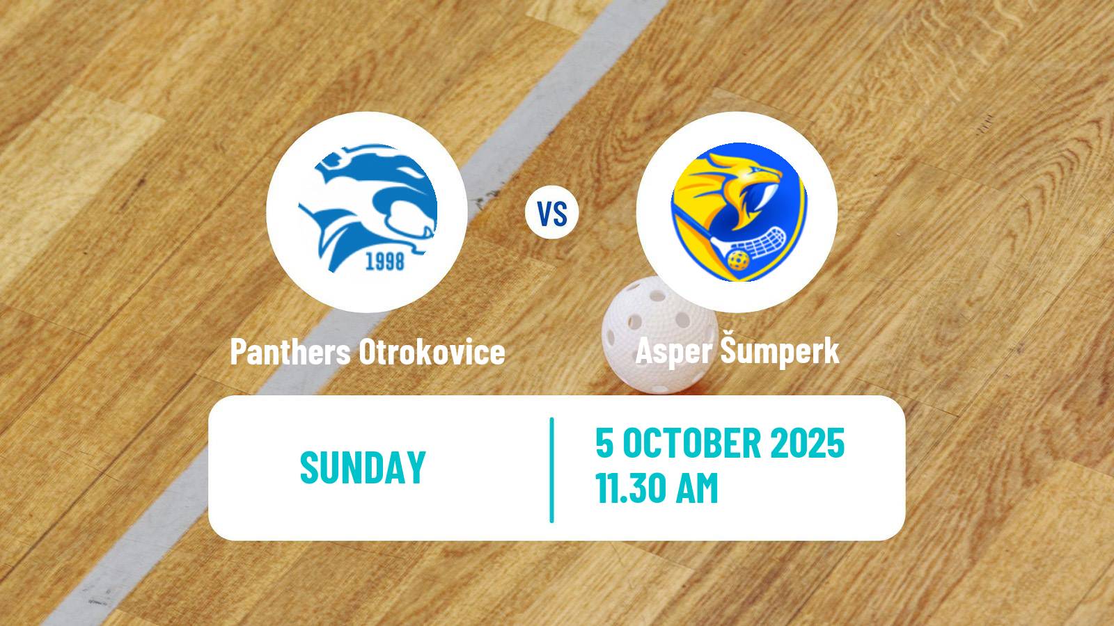 Floorball Czech 1 Liga Floorball Panthers Otrokovice - Asper Šumperk