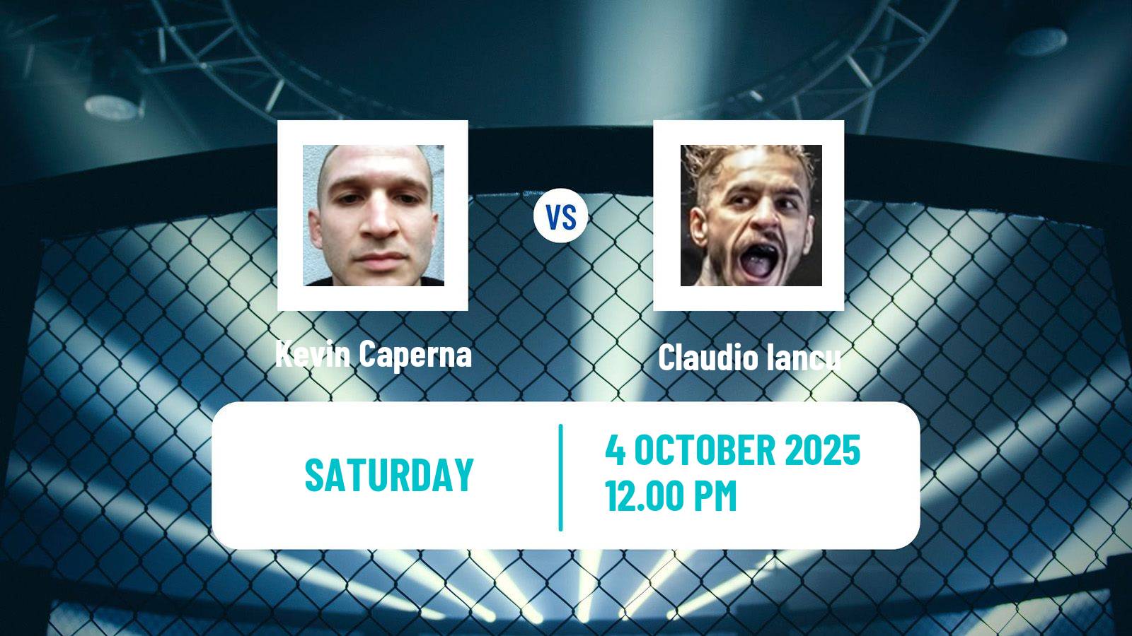 MMA Bantamweight Cage Warriors Men Kevin Caperna - Claudio Iancu