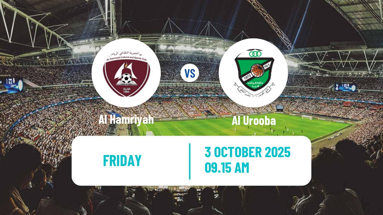 Soccer UAE Presidents Cup Al Hamriyah - Al Urooba