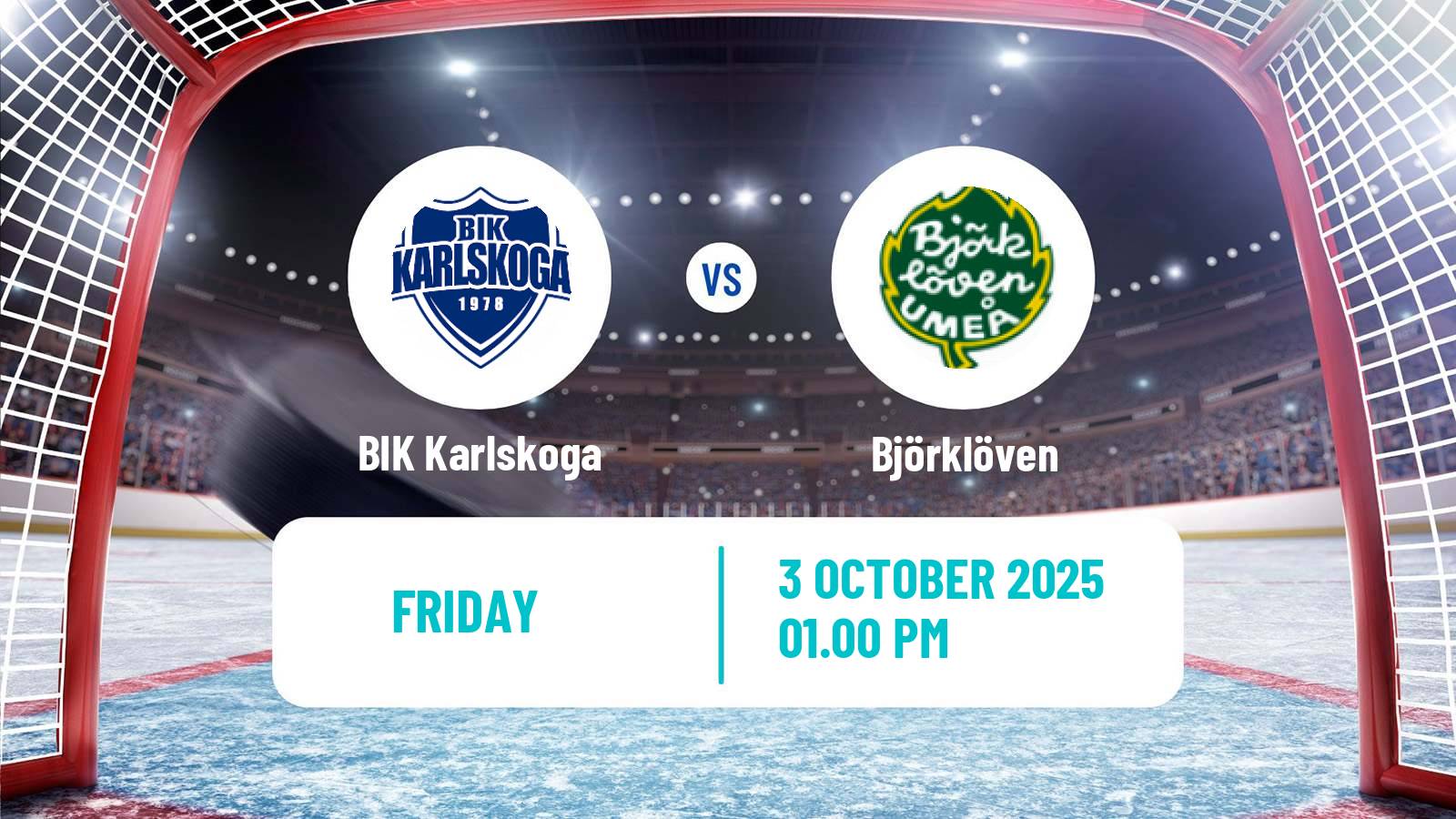Hockey Swedish Hockey Allsvenskan BIK Karlskoga - Björklöven