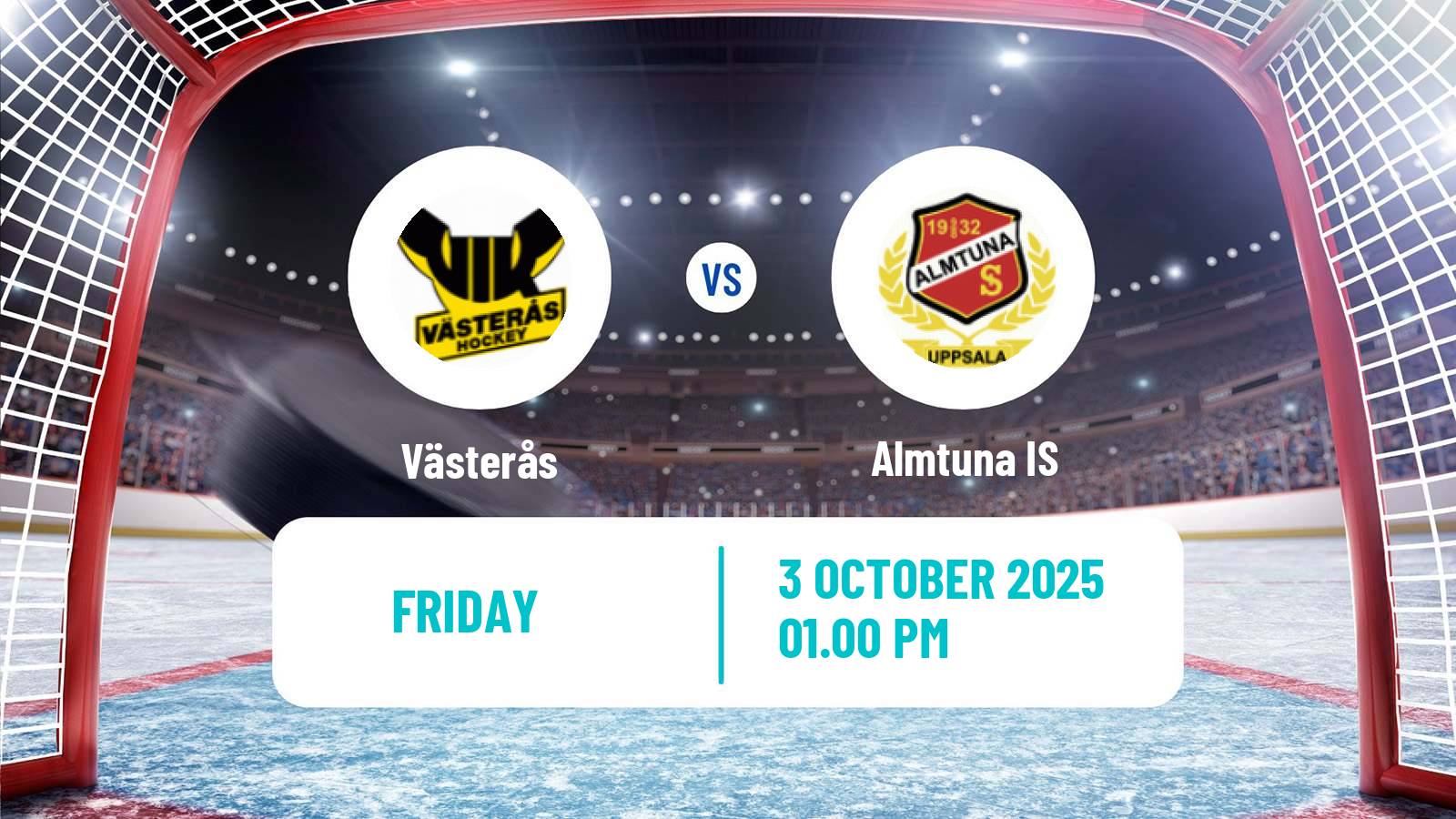 Hockey Swedish Hockey Allsvenskan Västerås - Almtuna IS