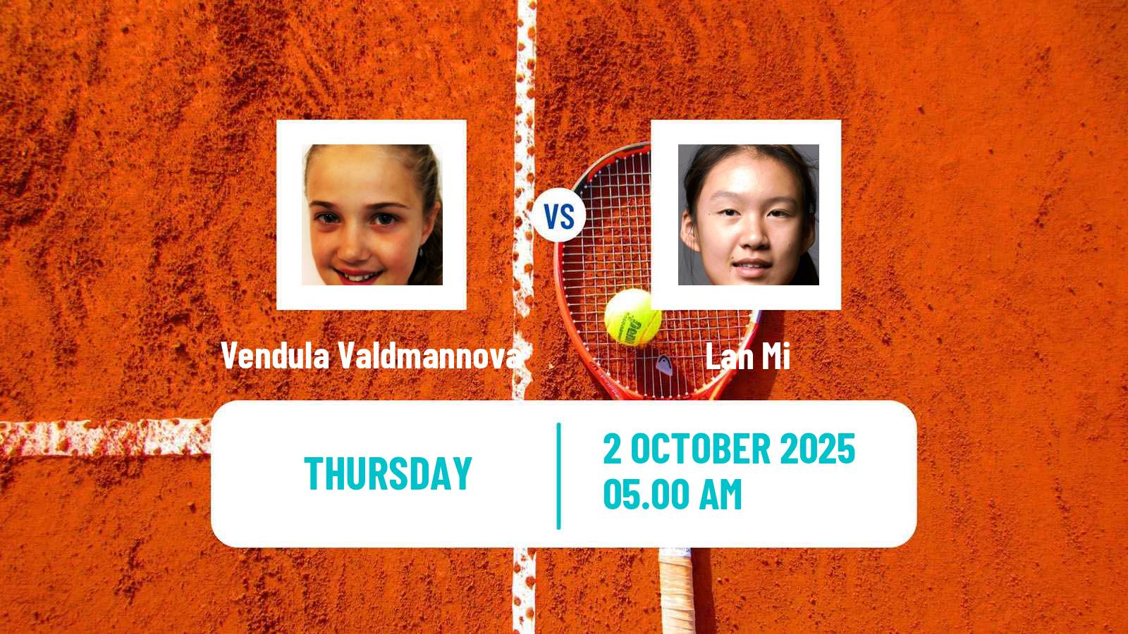 Tennis ITF W35 Monastir 6 Women Vendula Valdmannova - Lan Mi