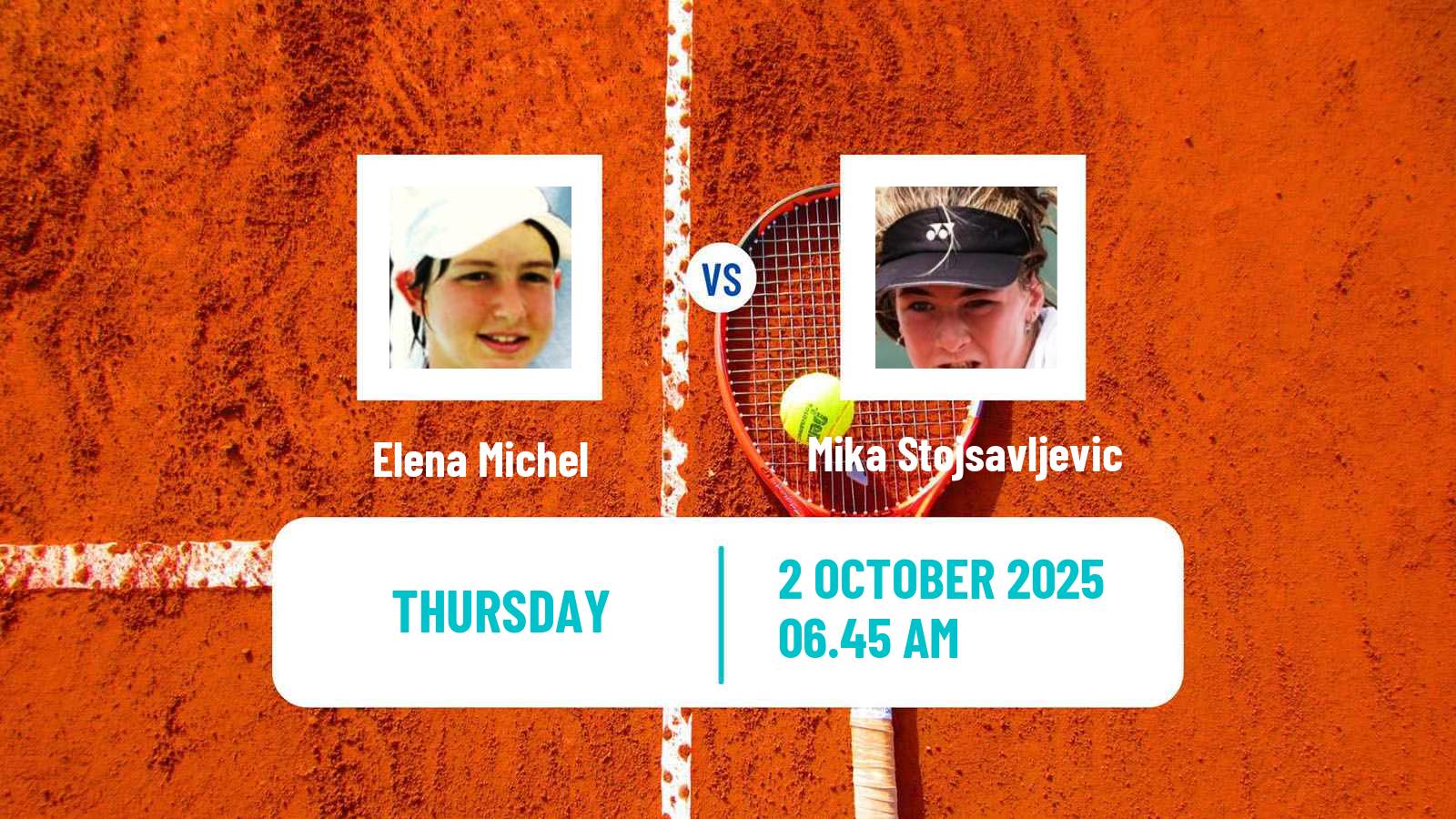 Tennis ITF W35 Monastir 6 Women Elena Michel - Mika Stojsavljevic