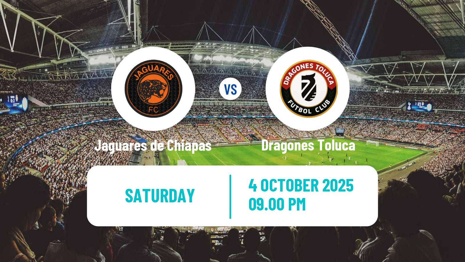 Soccer Mexican Liga Premier Serie A Jaguares de Chiapas - Dragones Toluca