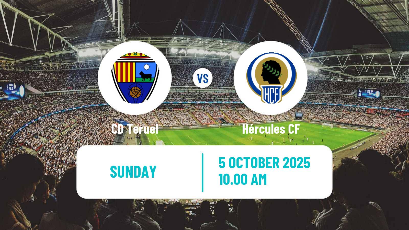 Soccer Spanish Primera RFEF Group 2 Teruel - Hércules