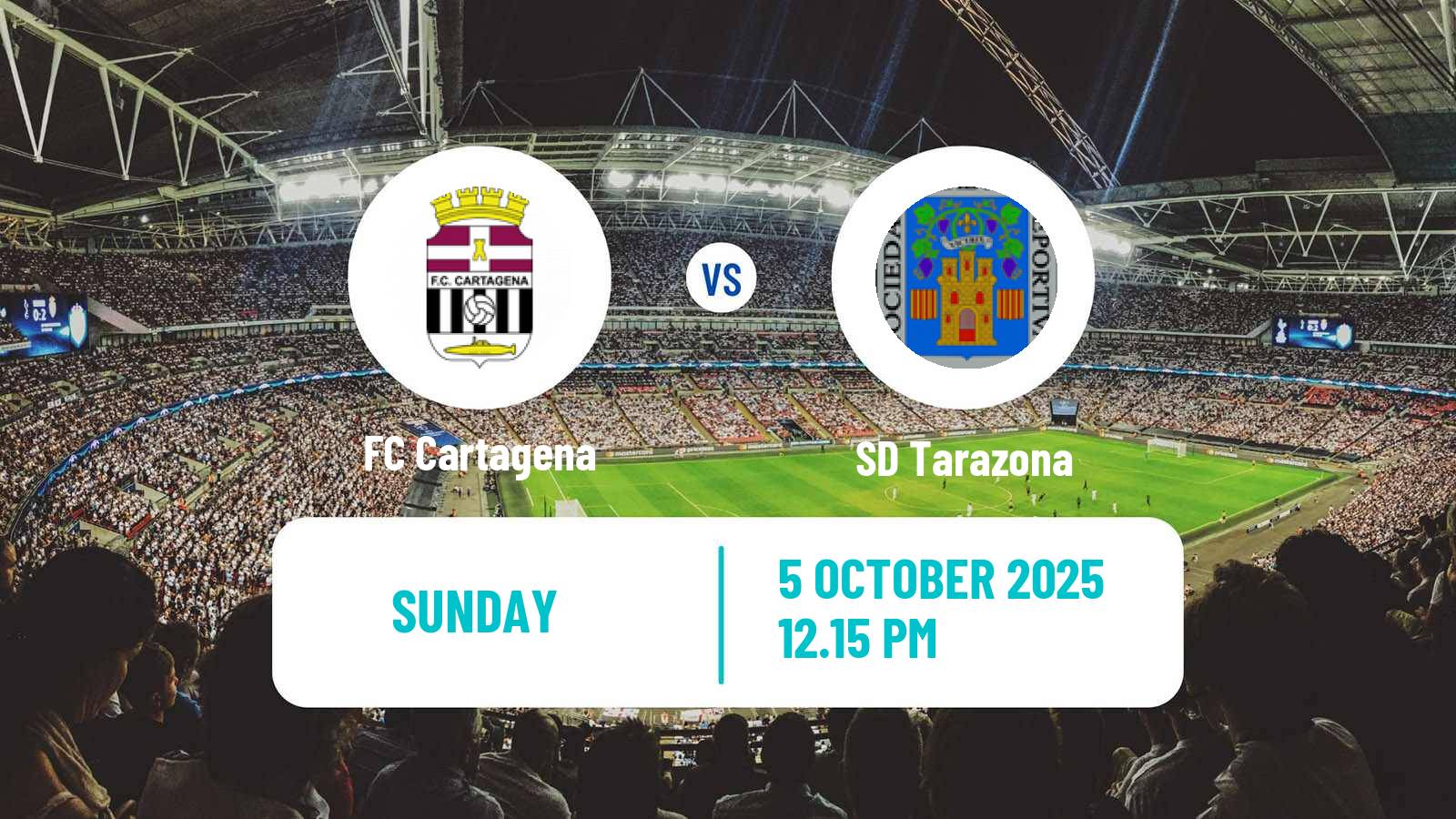 Soccer Spanish Primera RFEF Group 2 Cartagena - Tarazona