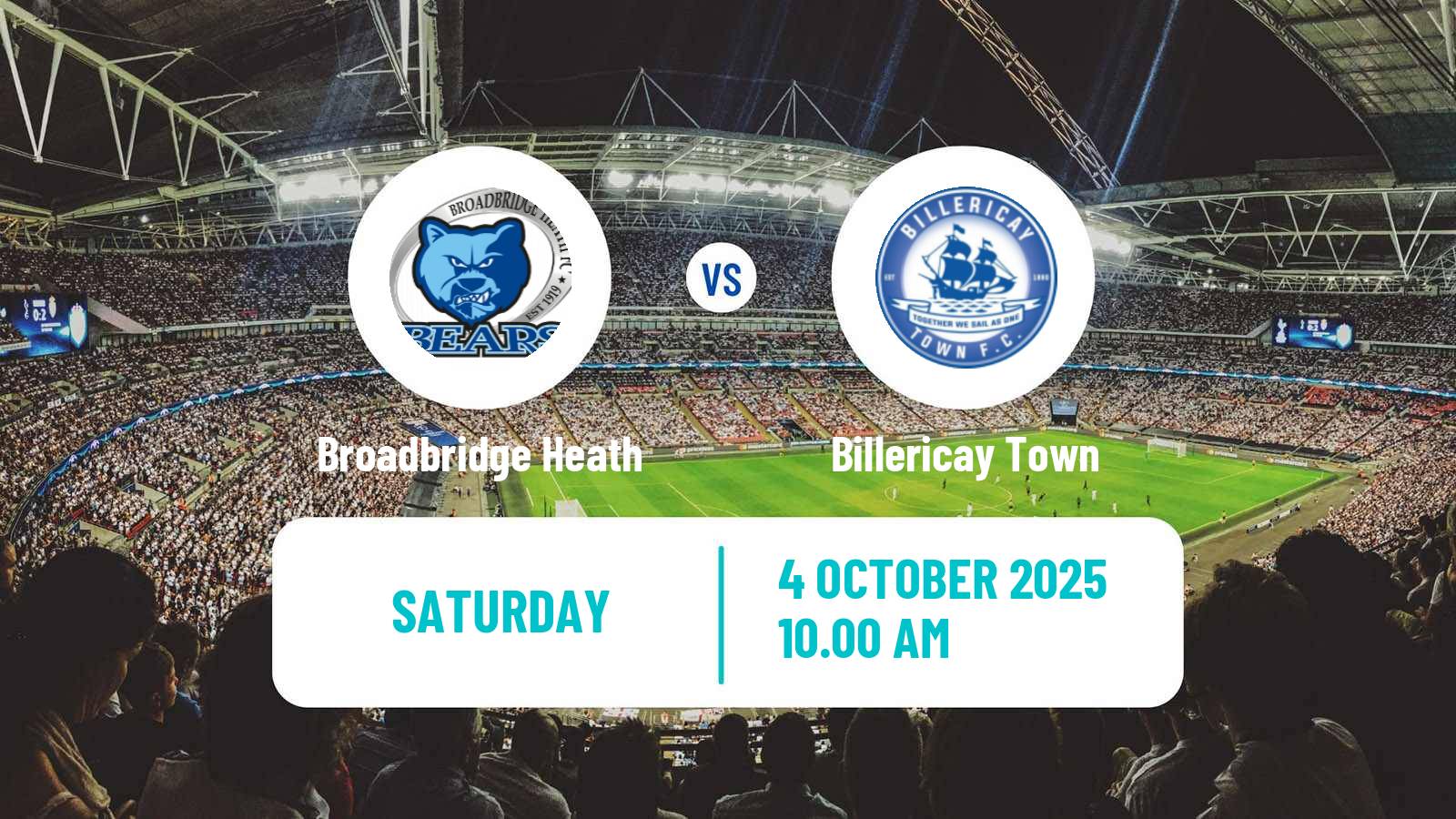 Soccer English FA Trophy Broadbridge Heath - Billericay Town