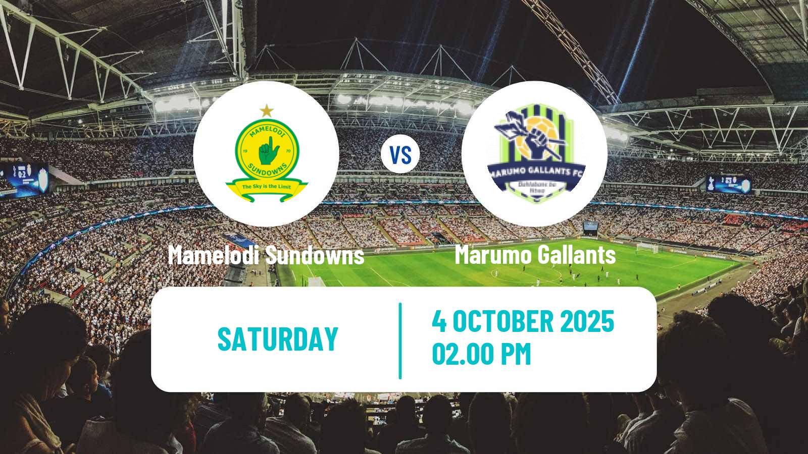 Soccer South African Knockout Mamelodi Sundowns - Marumo Gallants