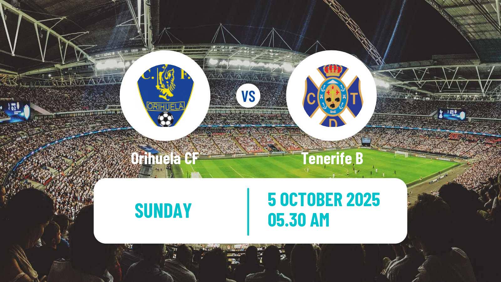 Soccer Spanish Segunda RFEF - Group 5 Orihuela - Tenerife B