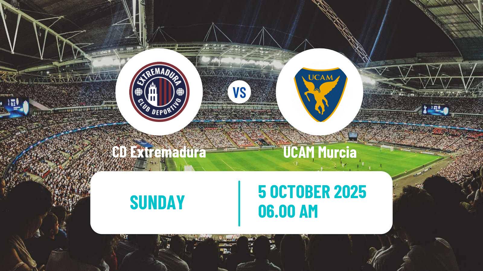 Soccer Spanish Segunda RFEF - Group 4 CD Extremadura - UCAM Murcia