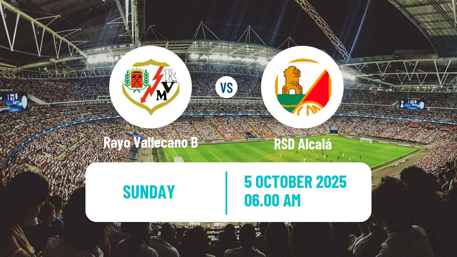 Soccer Spanish Segunda RFEF - Group 5 Rayo Vallecano B - Alcalá