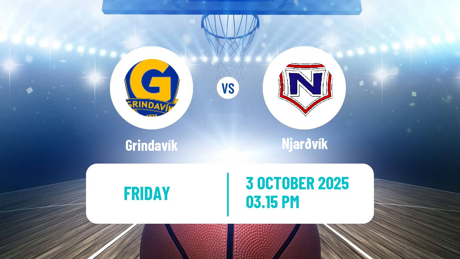 Basketball Icelandic Premier League Basketball Grindavík - Njarðvík