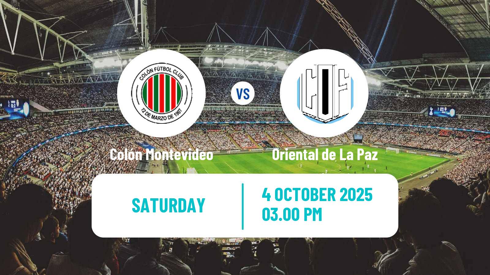 Soccer Uruguayan Segunda Division Colón Montevideo - Oriental de La Paz