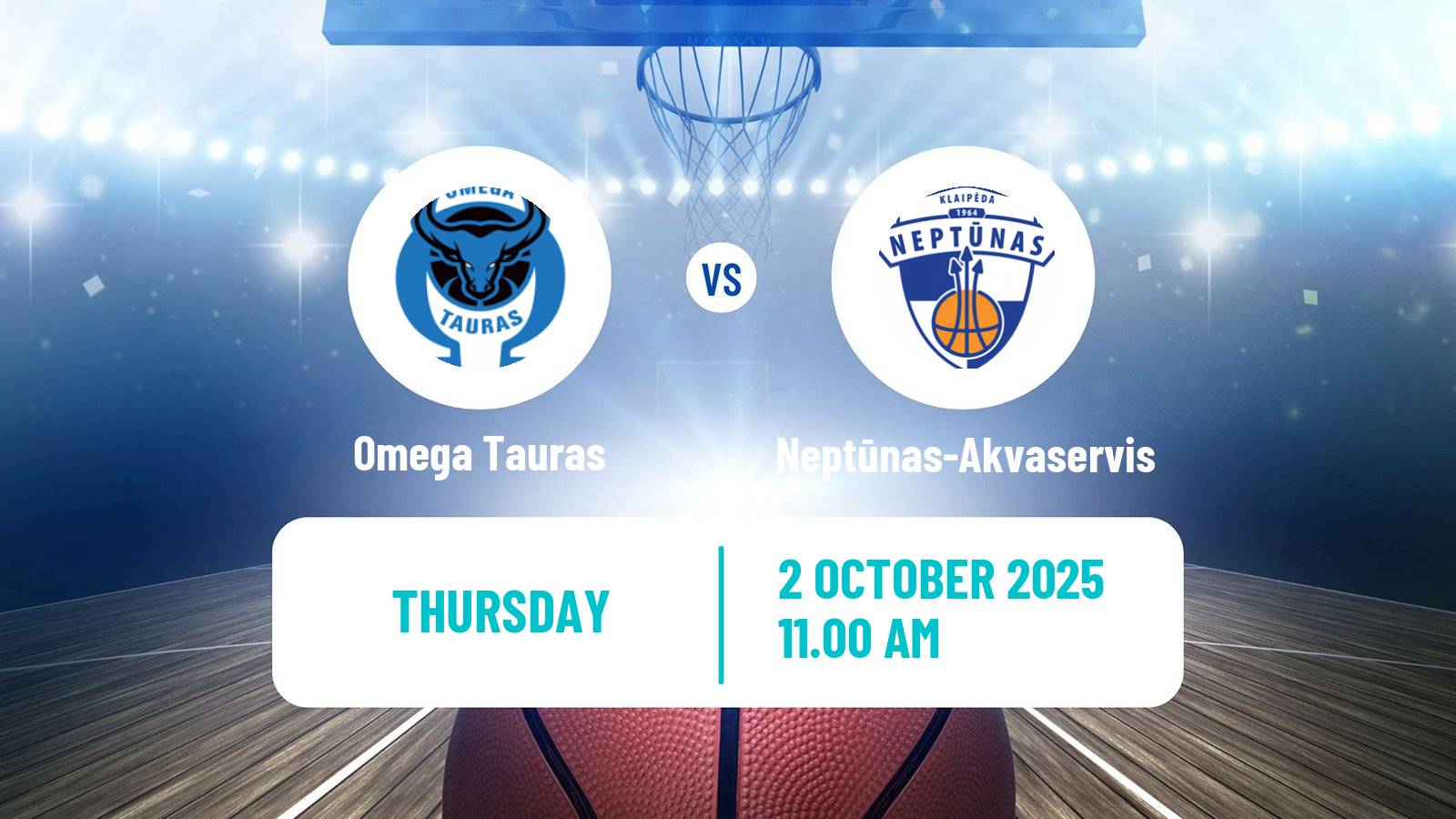 Basketball Lietuvos NKL Omega Tauras - Neptūnas-Akvaservis