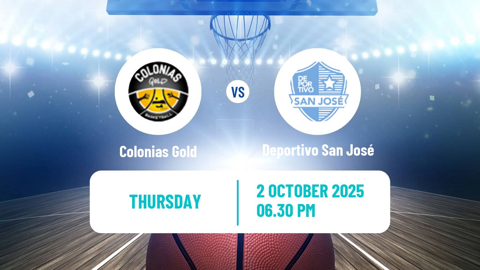 Basketball Paraguayan LNB Basketball Colonias Gold - Deportivo San José