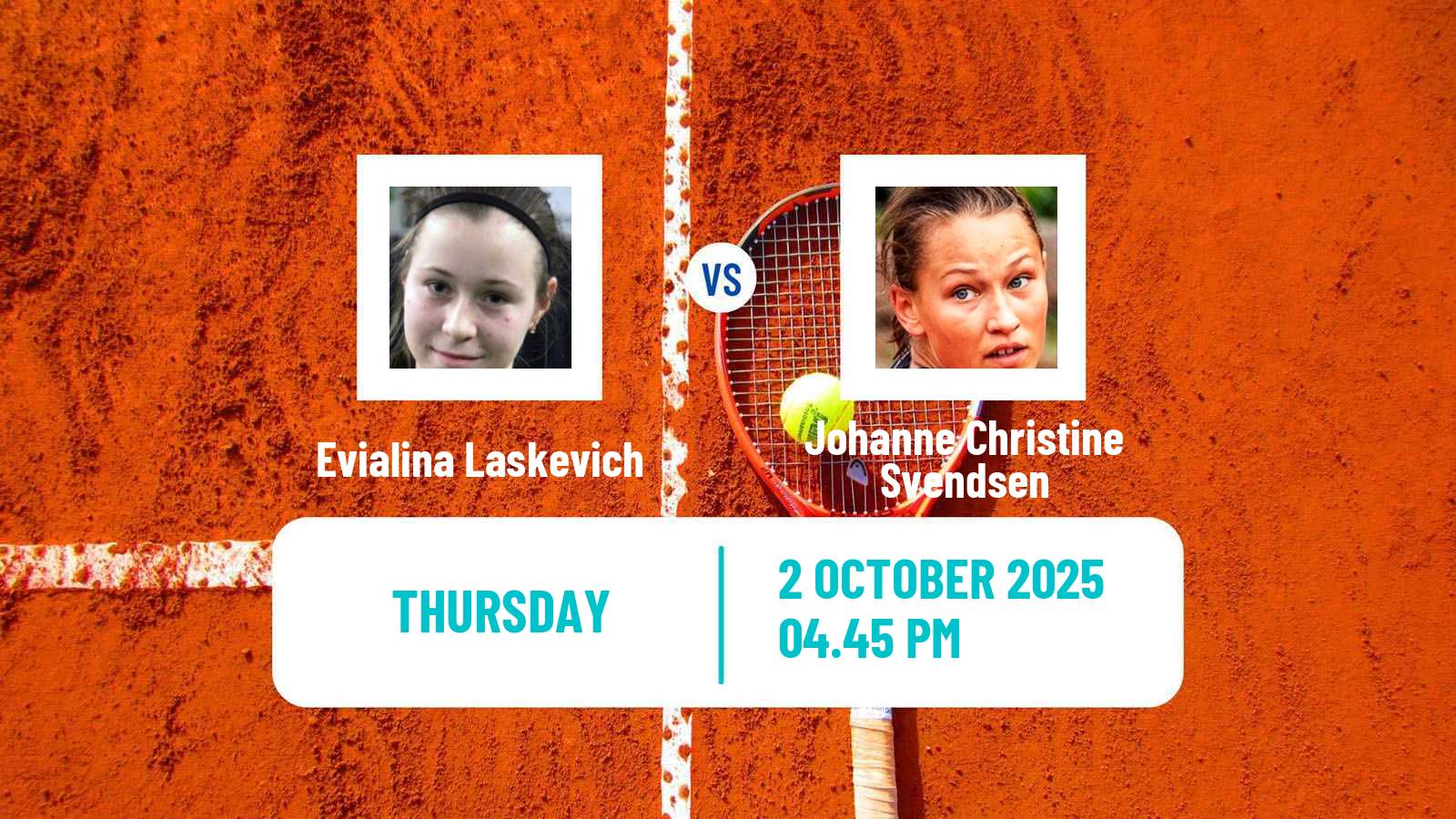 Tennis ITF W35 San Rafael Ca Women Evialina Laskevich - Johanne Christine Svendsen