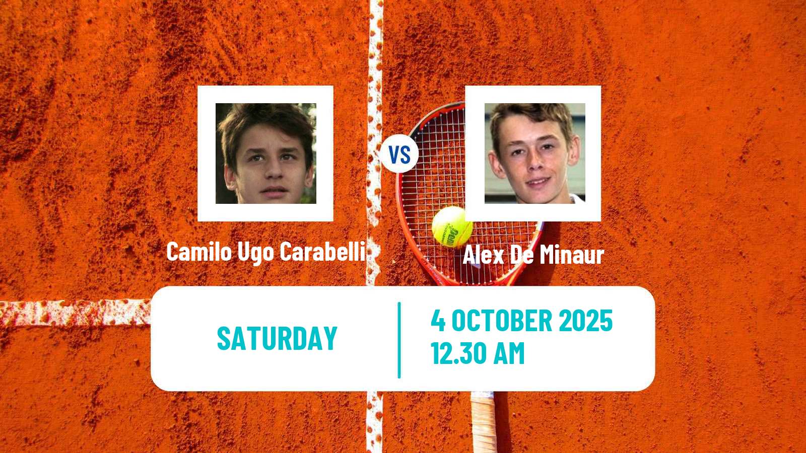 Tennis ATP Shanghai Camilo Ugo Carabelli - Alex De Minaur