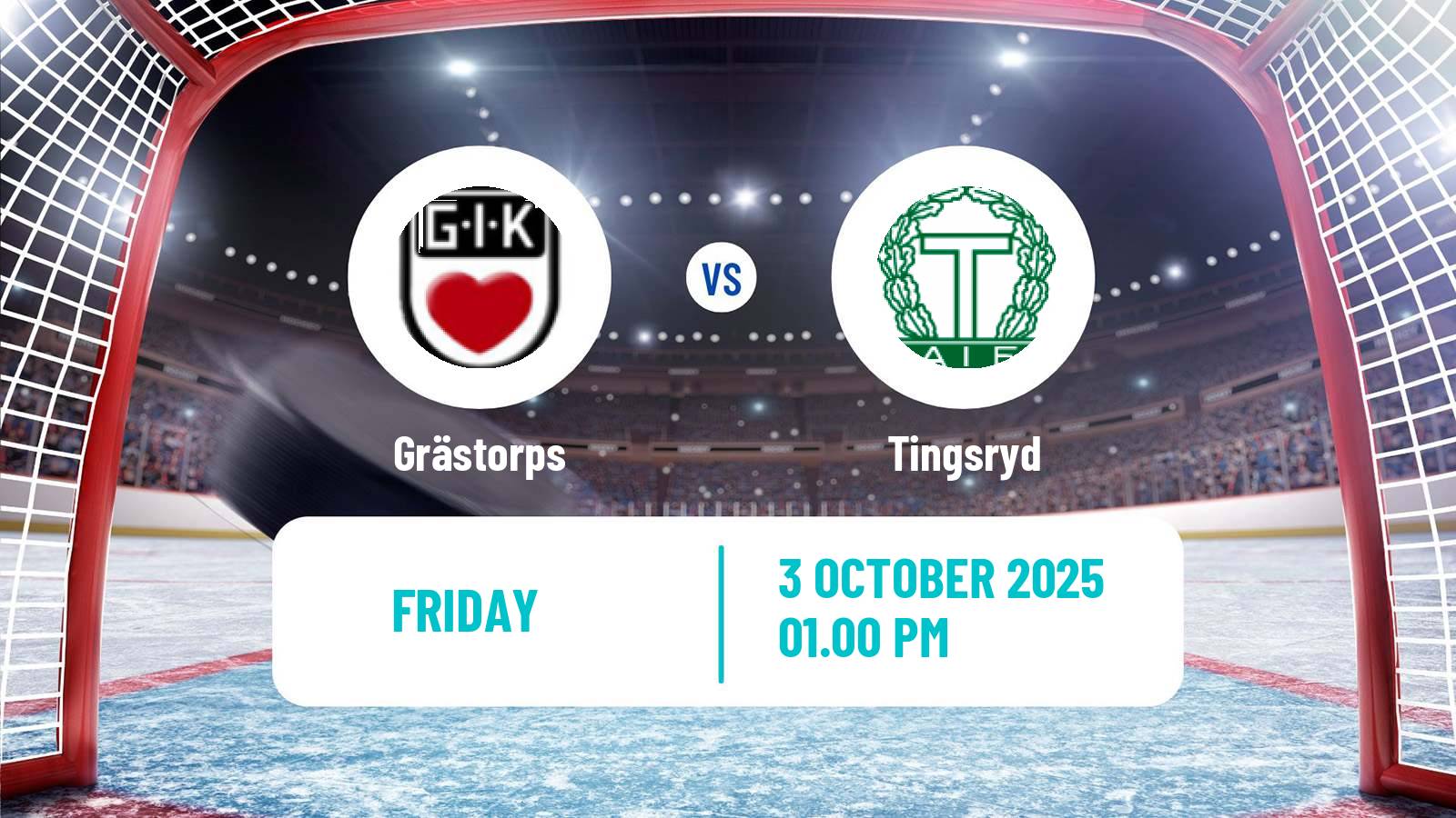 Hockey Swedish HockeyEttan Sodra Grästorps - Tingsryd