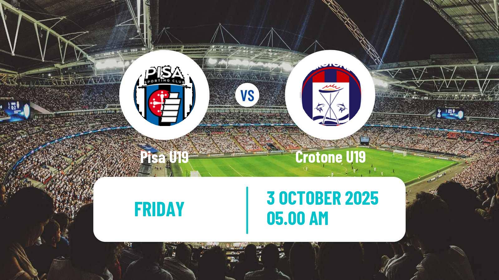 Soccer Italian Primavera 2 Pisa U19 - Crotone U19